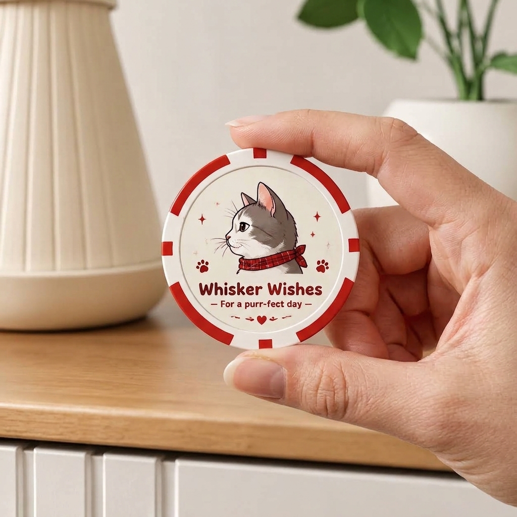 Custom Pet Game Chips Decision Maker Coin