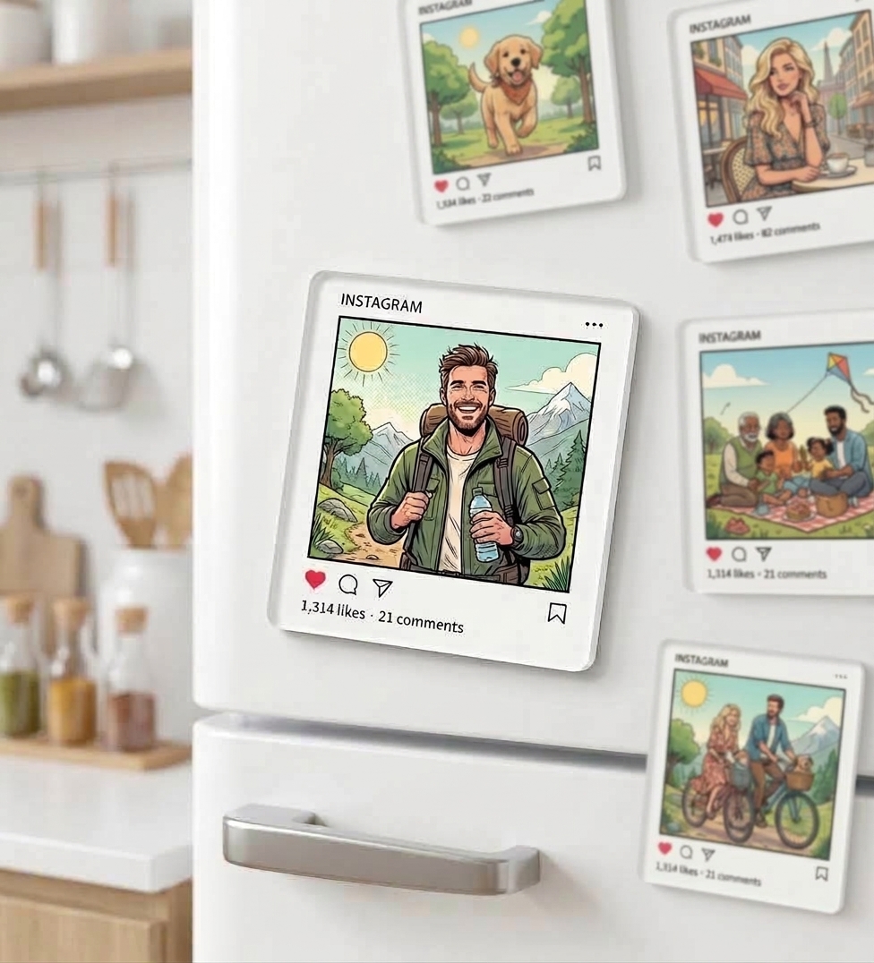 Personalized Cartoon Fridge Magnet