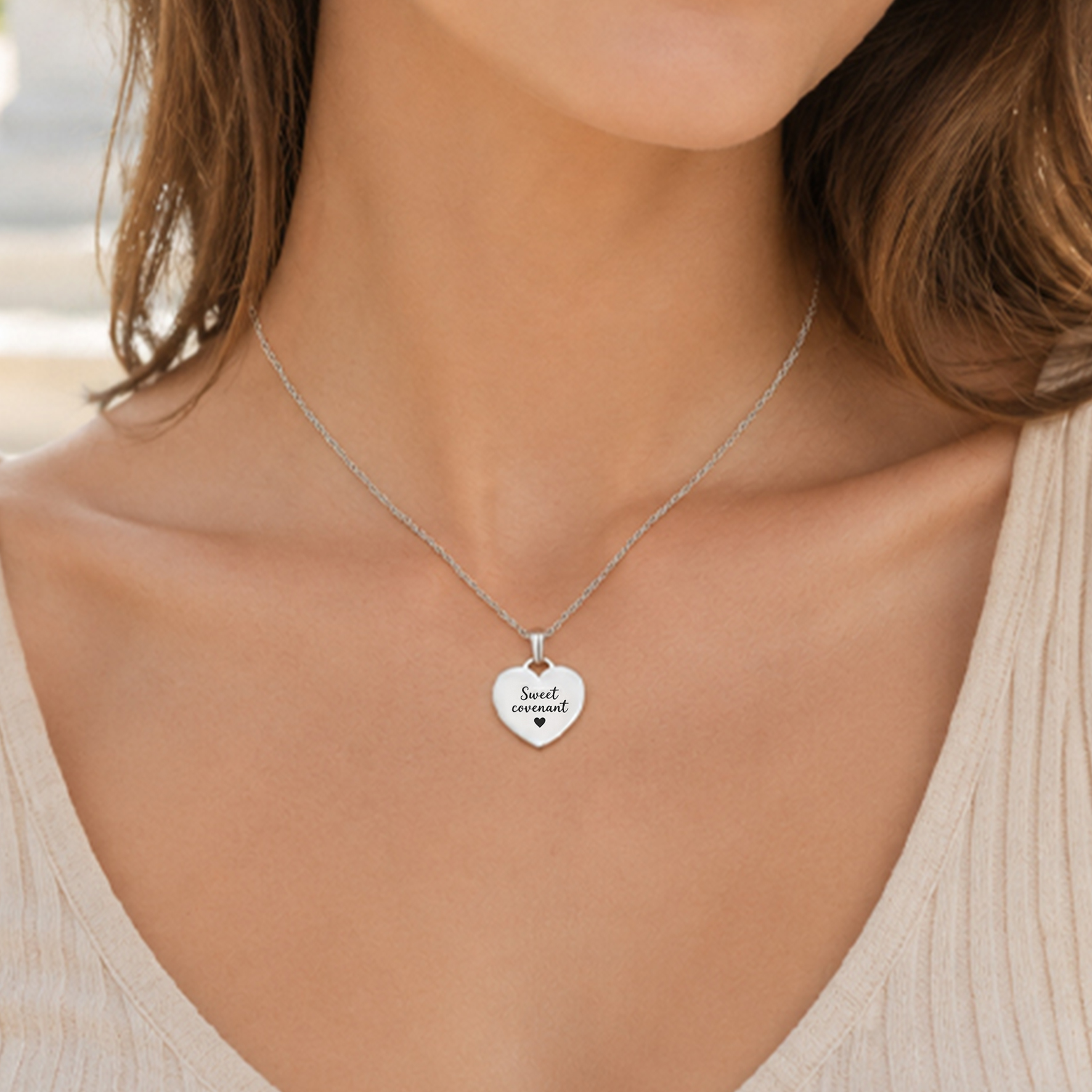 Personalized Heart Necklace with Name