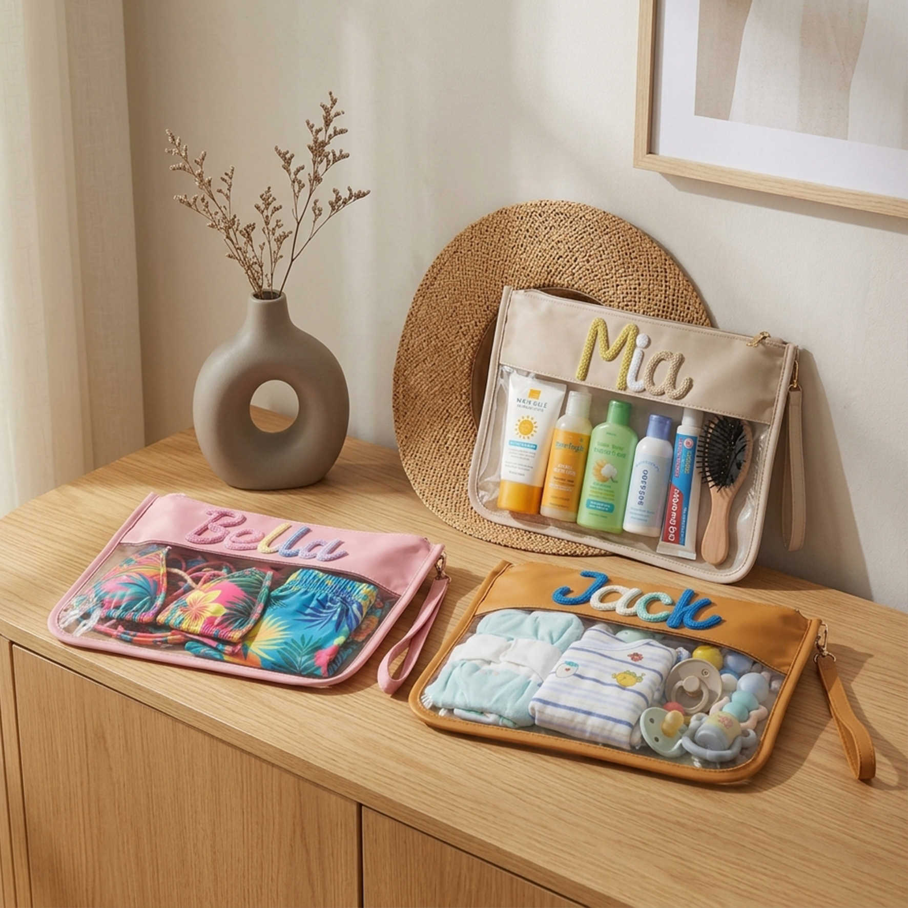 Custom Embroidered Name Waterproof Bag