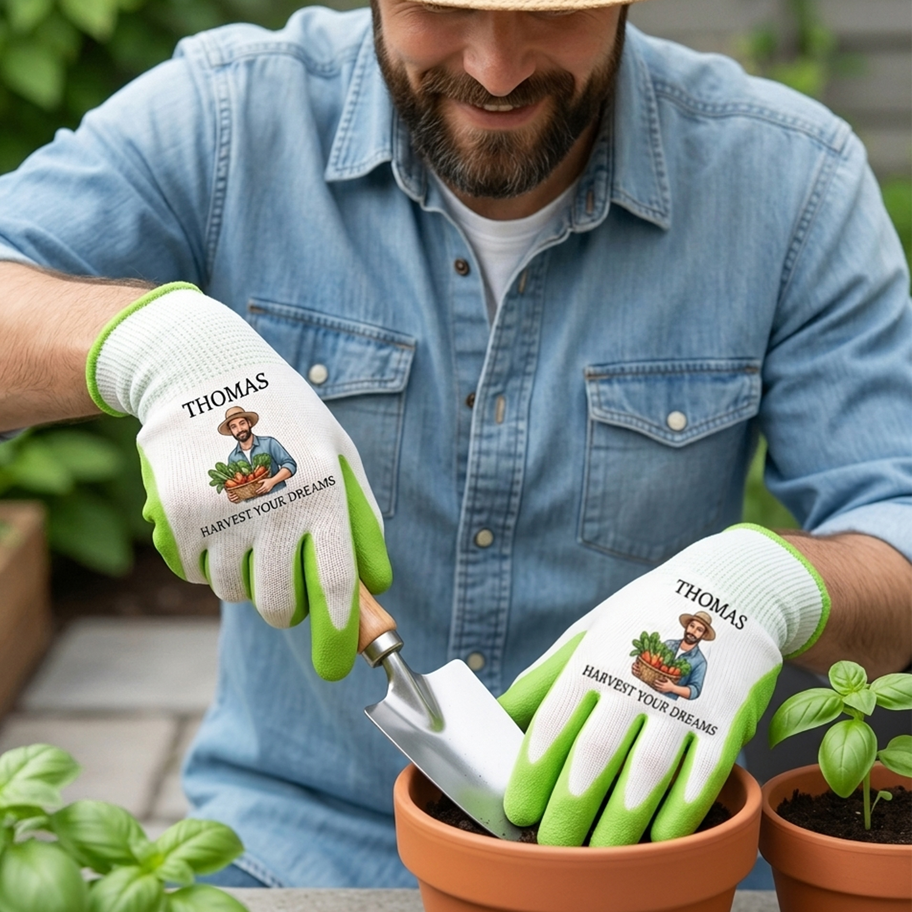 Personalized Gardening Gloves