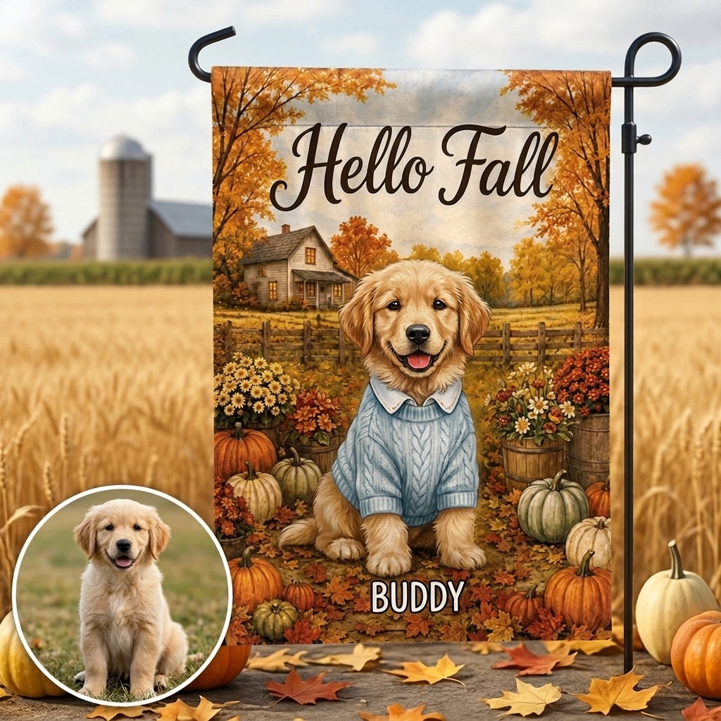 Custom Pet/Men/Women Garden Banner Flags 