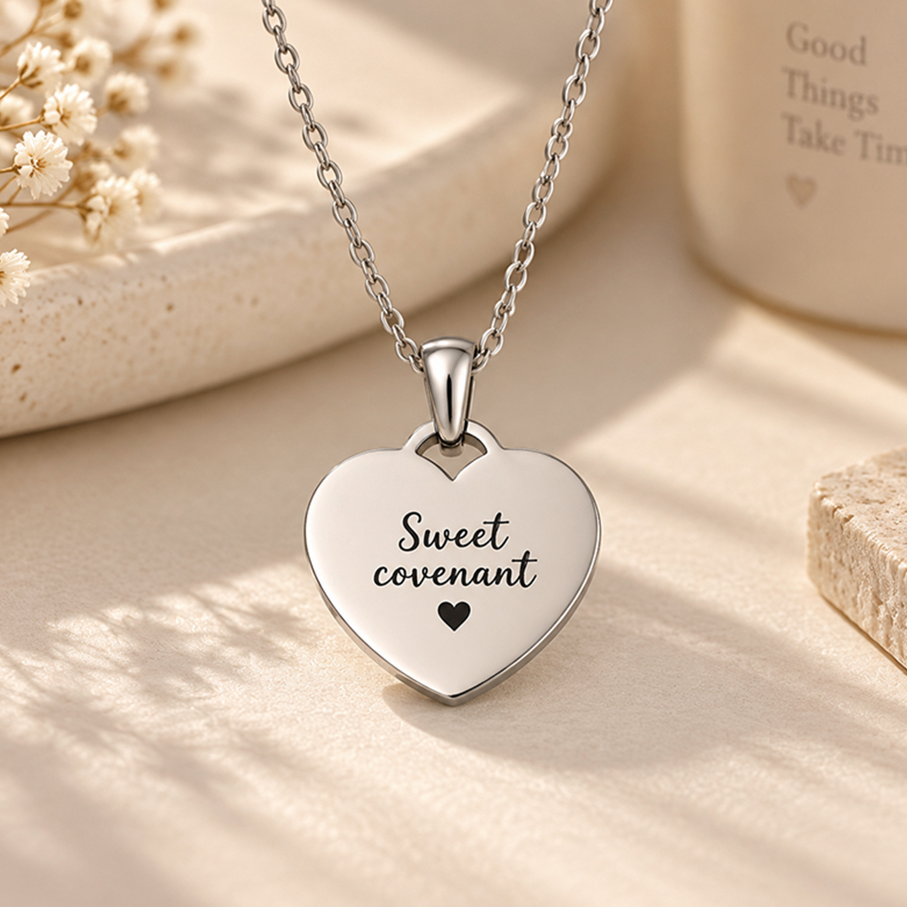 Personalized Heart Necklace with Name