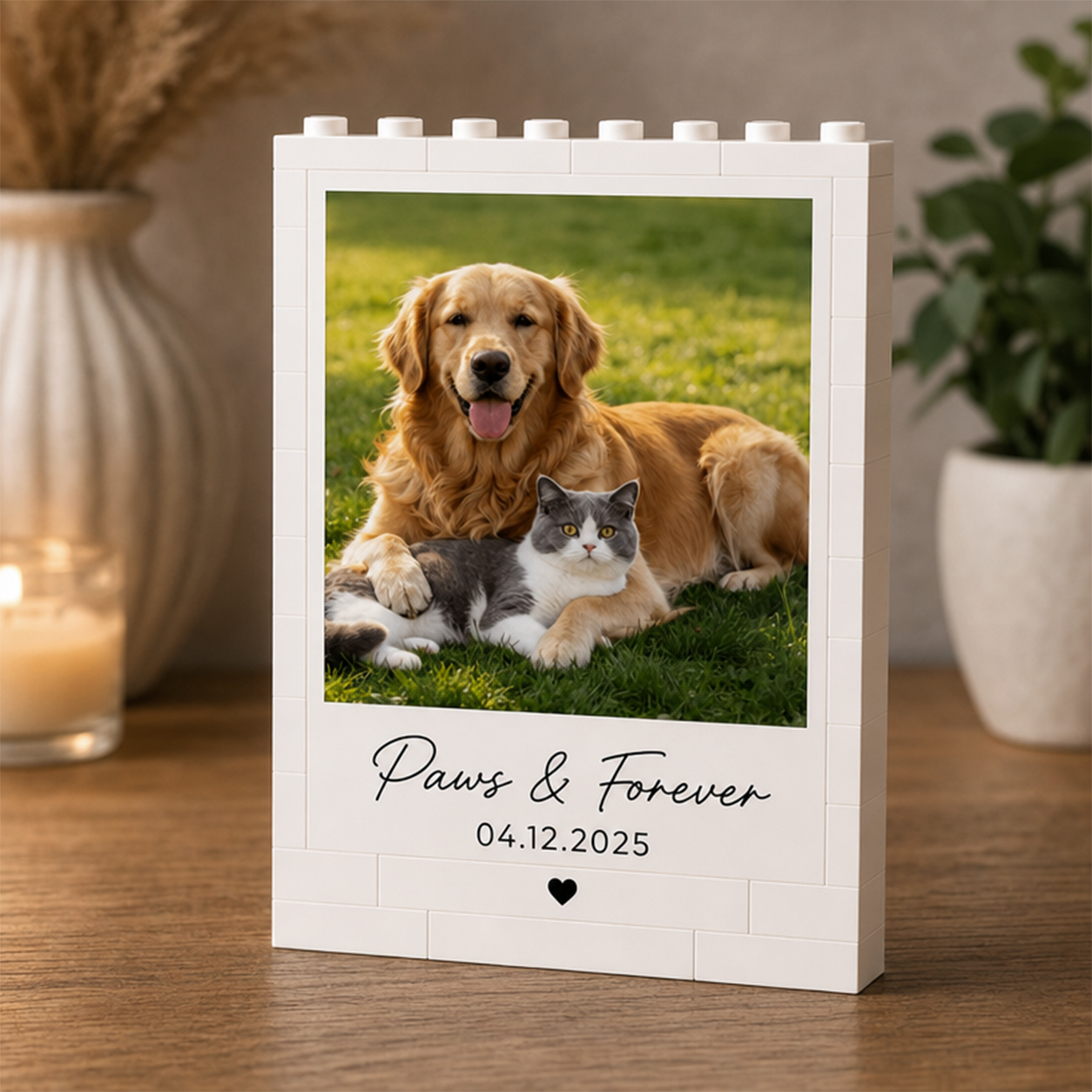 Personalized Photo Puzzle Blocks Ornaments