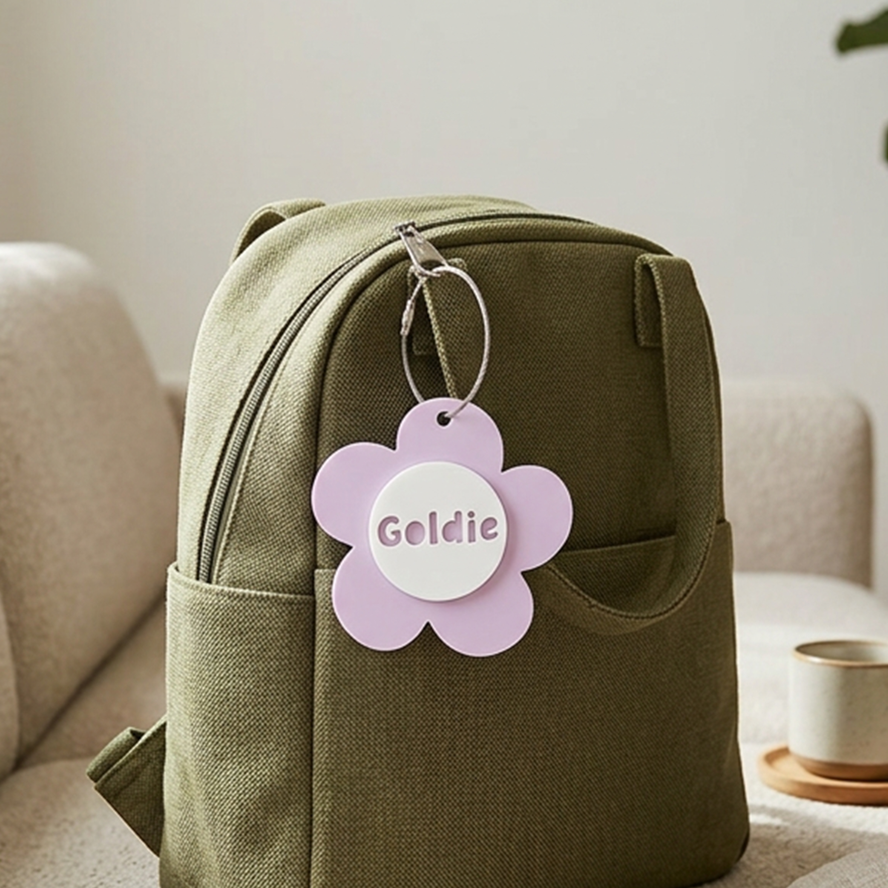 Personalized Flower Keychain Bag Ornaments