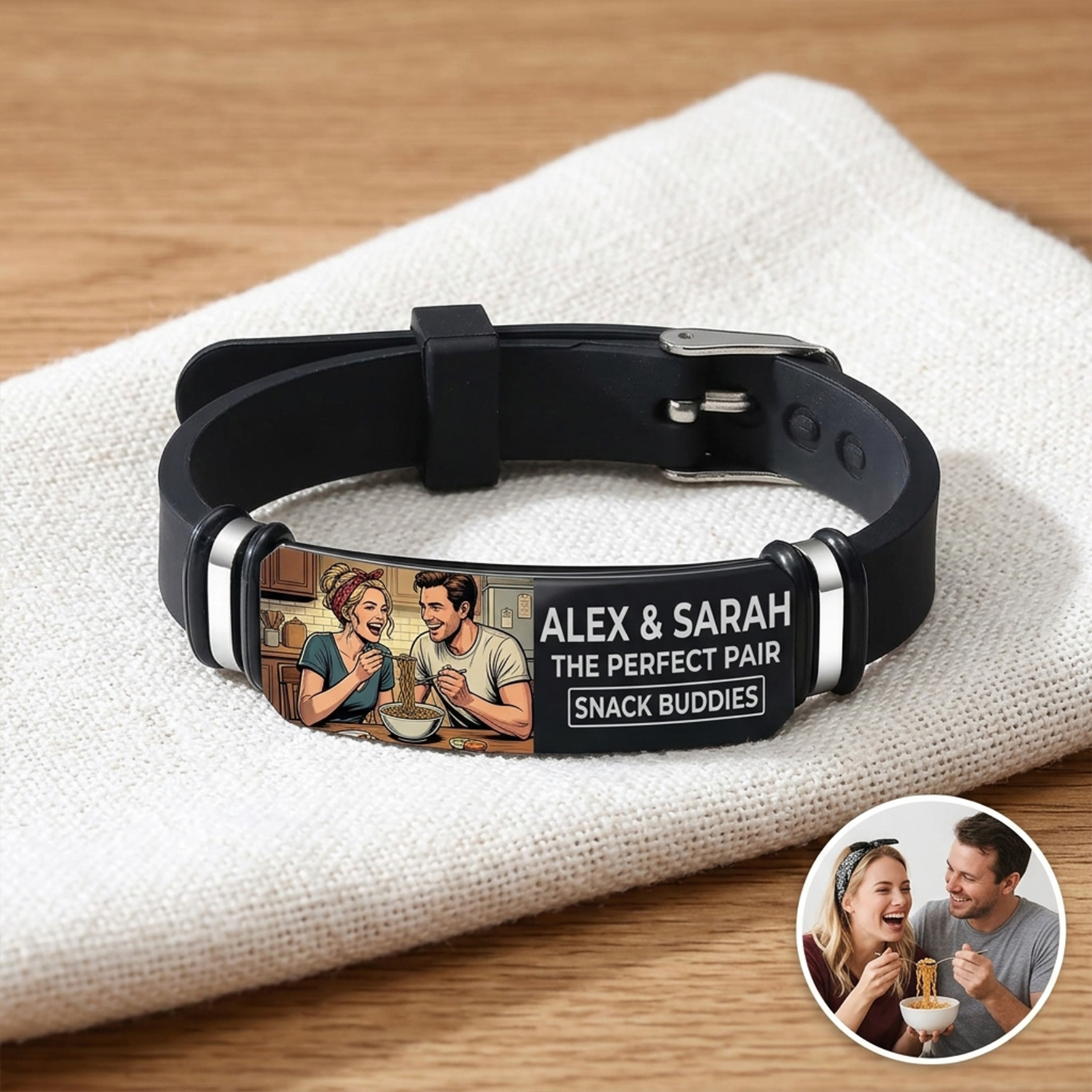 Personalized Photo with Name Bracelet