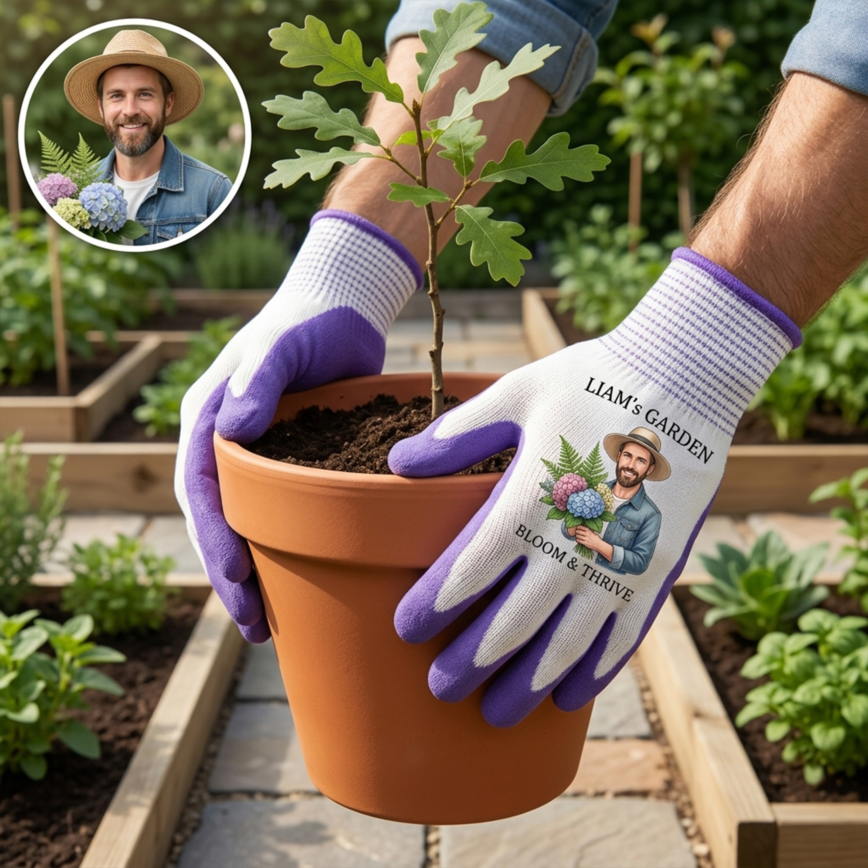 Personalized Gardening Gloves