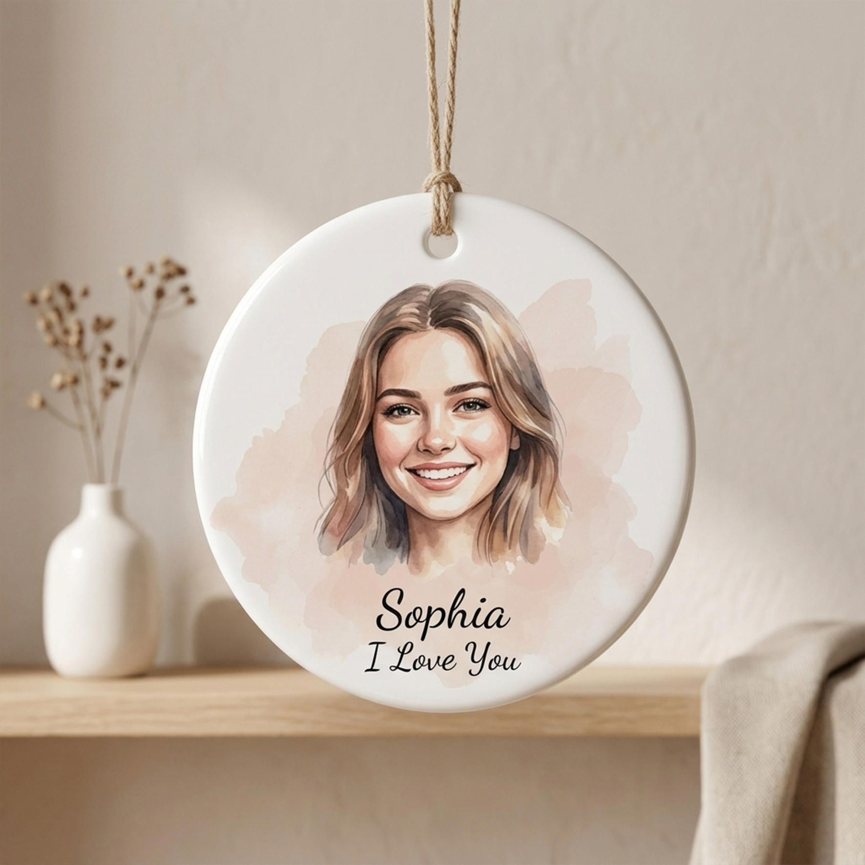 Personalized Photo Hanging ornaments