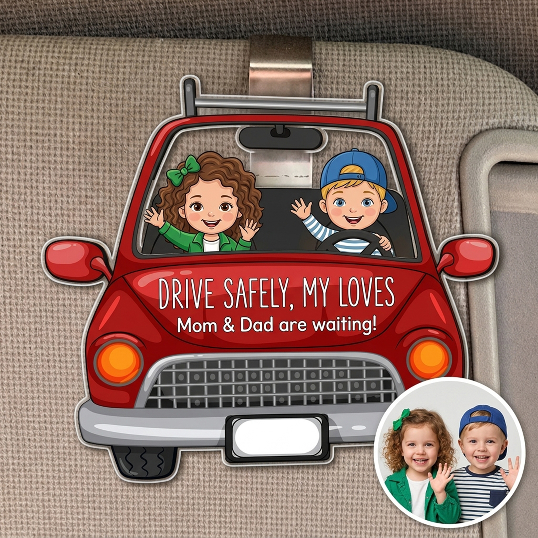 Custom Photo Acrylic Car Air Vent/Baffle Clip