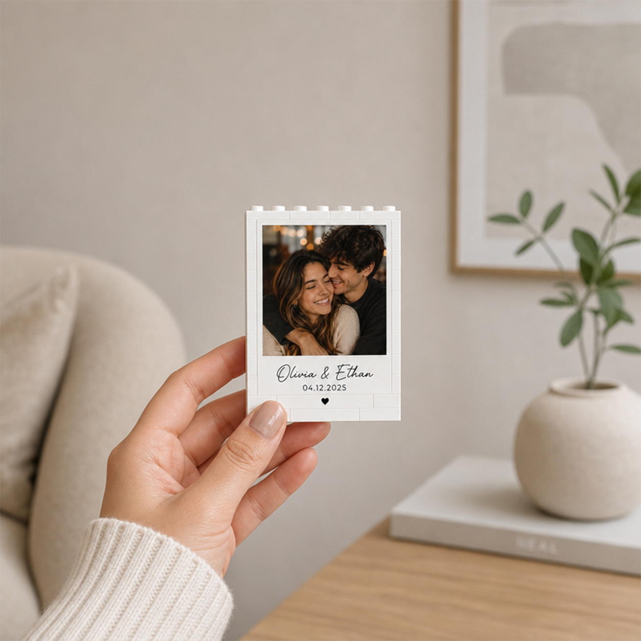 Personalized Photo Puzzle Blocks Ornaments