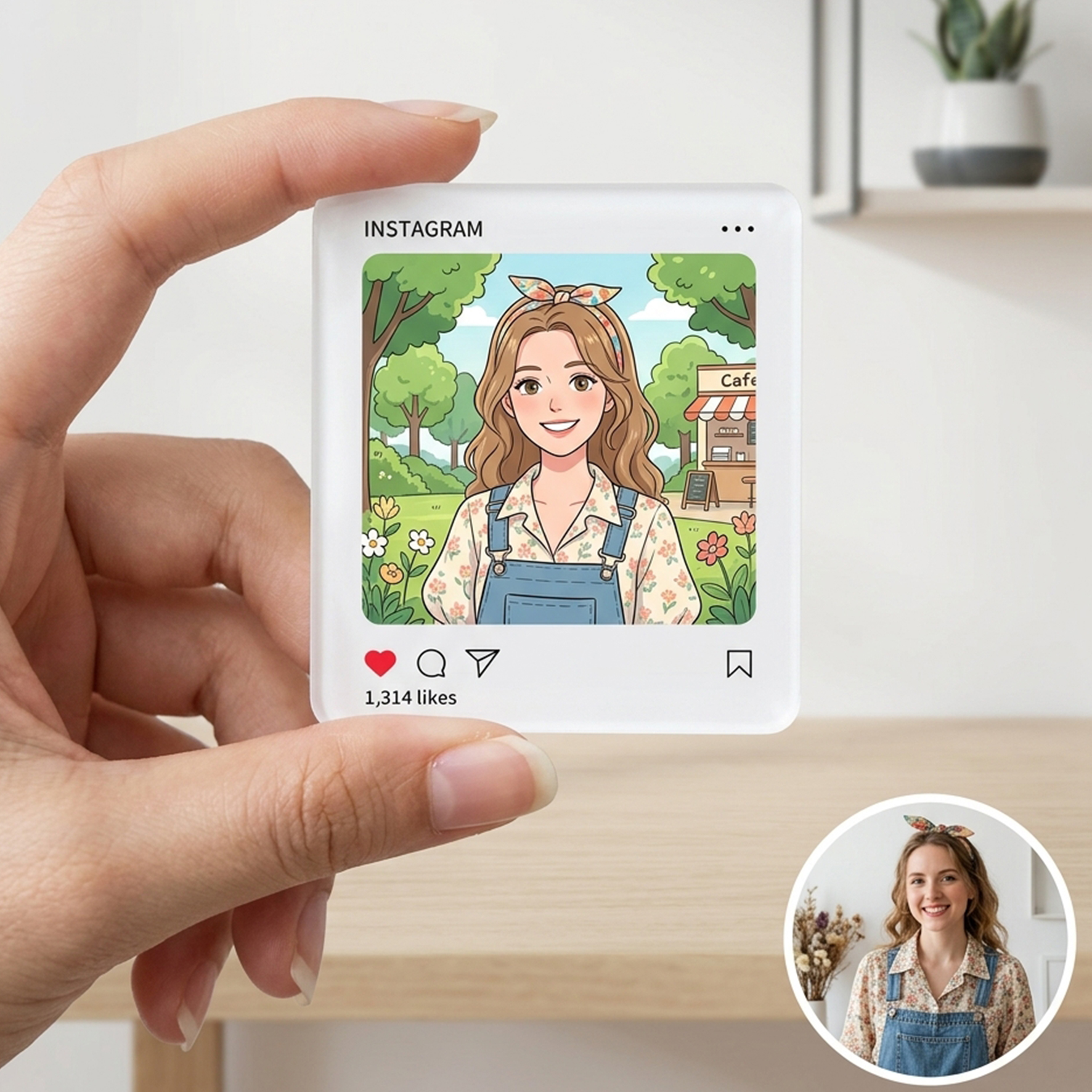 Personalized Cartoon Fridge Magnet