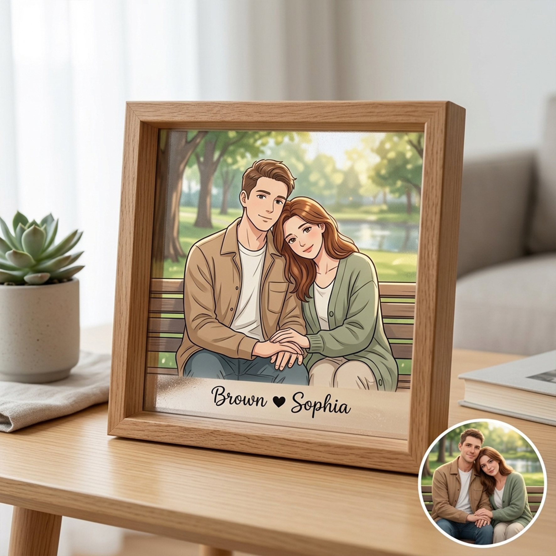 Personalized Embossed Photo Frame, Decorative Art Piece
