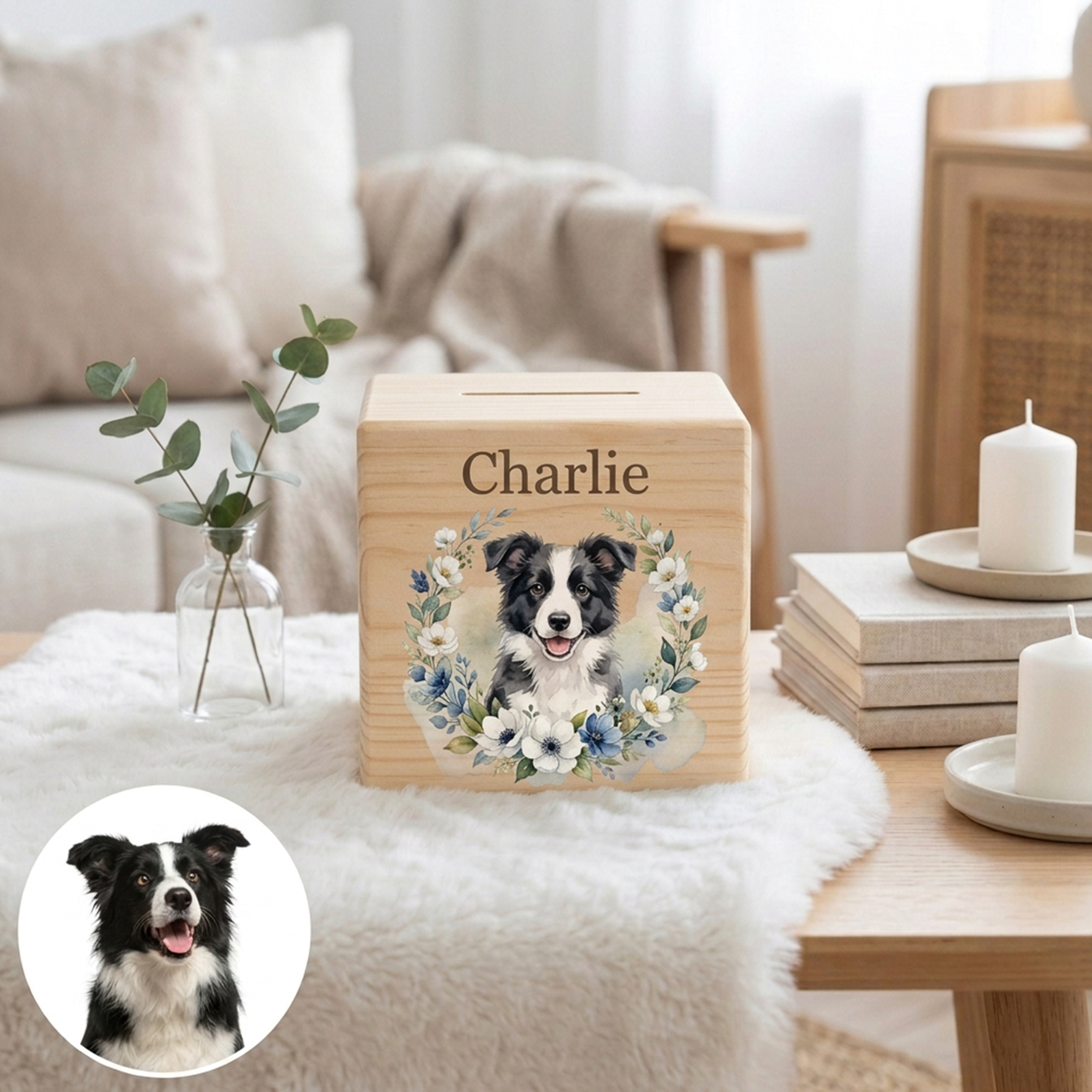 Personalized Wooden Piggy Bank