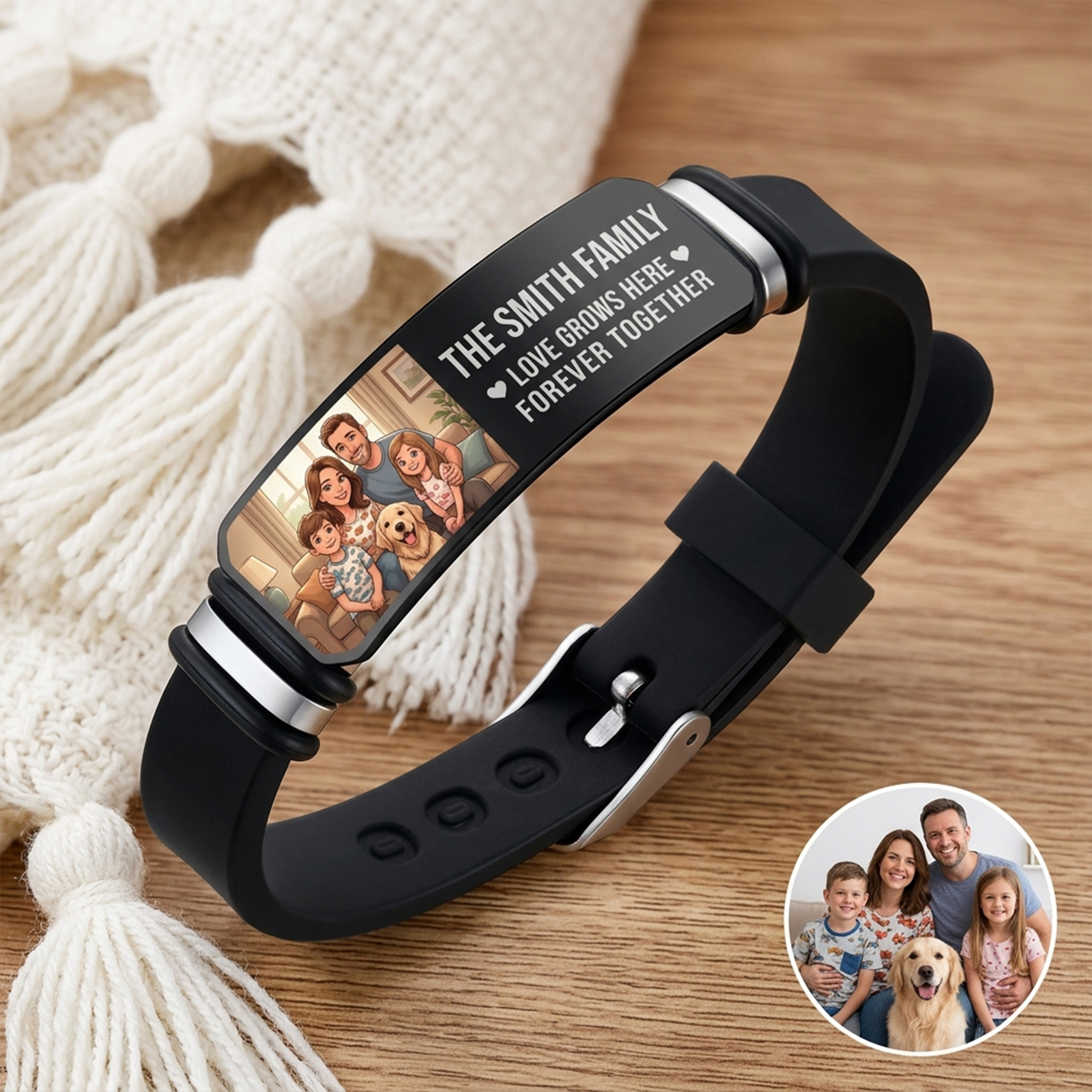 Personalized Photo with Name Bracelet