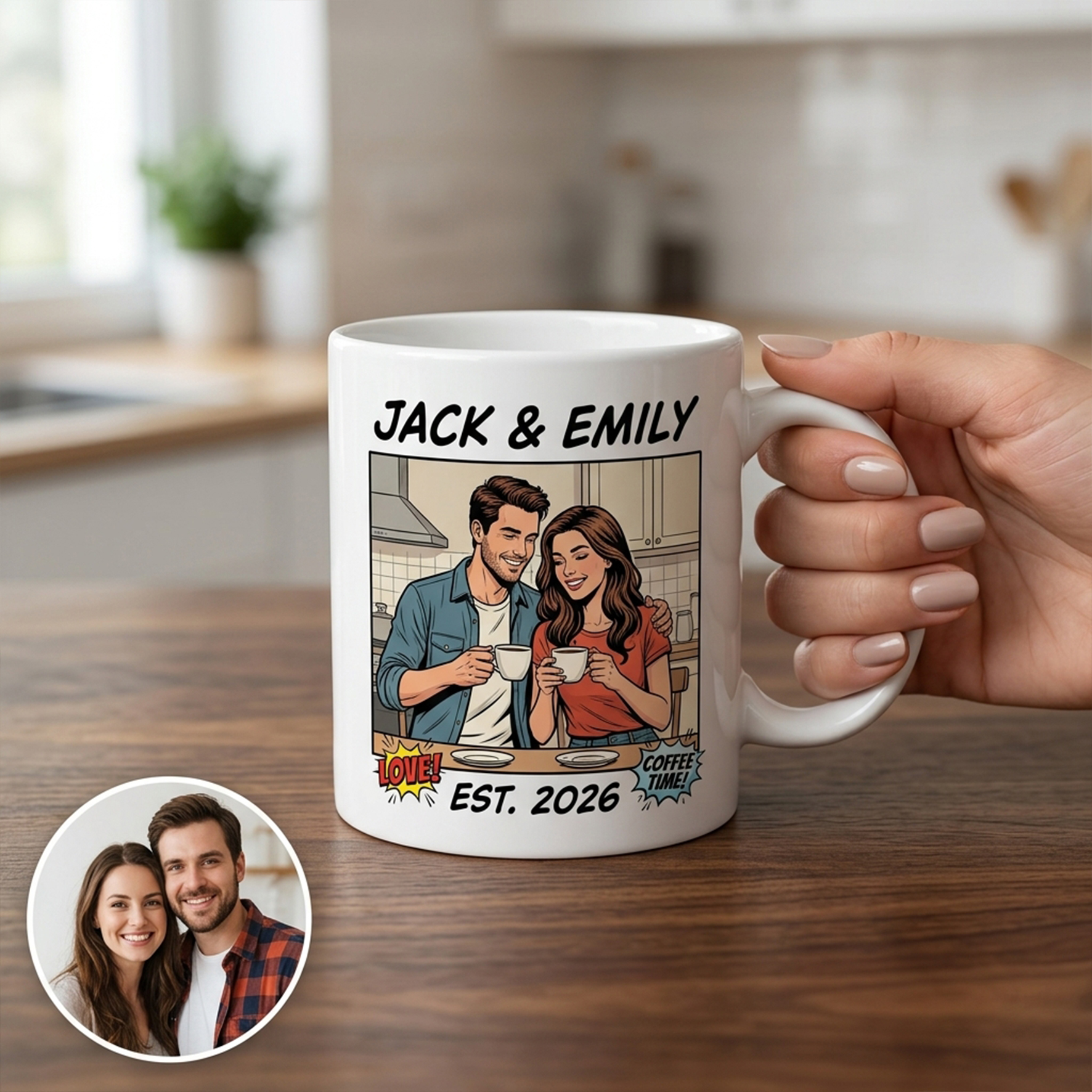 Custom Ceramic Mug for Family/Couple/Friends