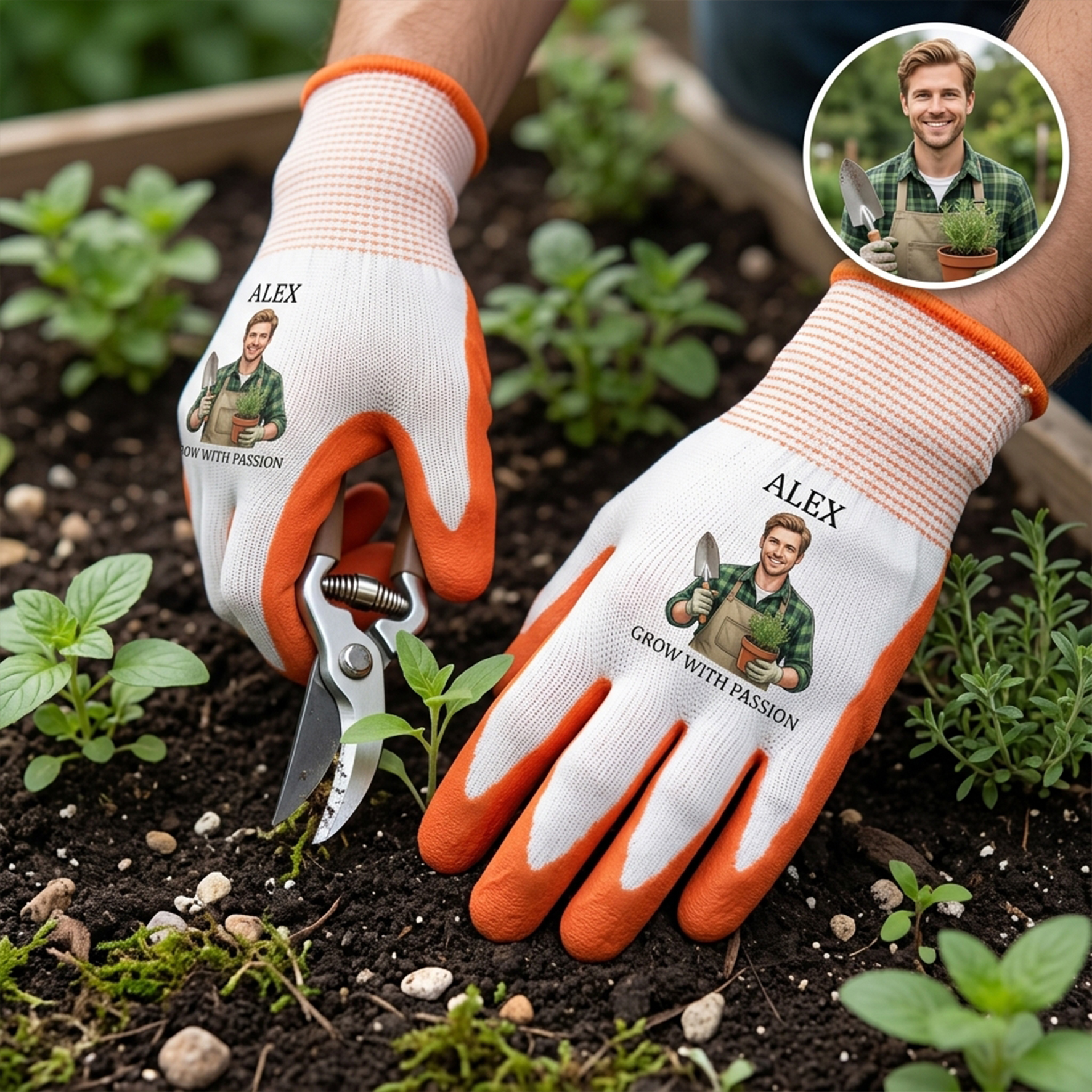 Personalized Gardening Gloves