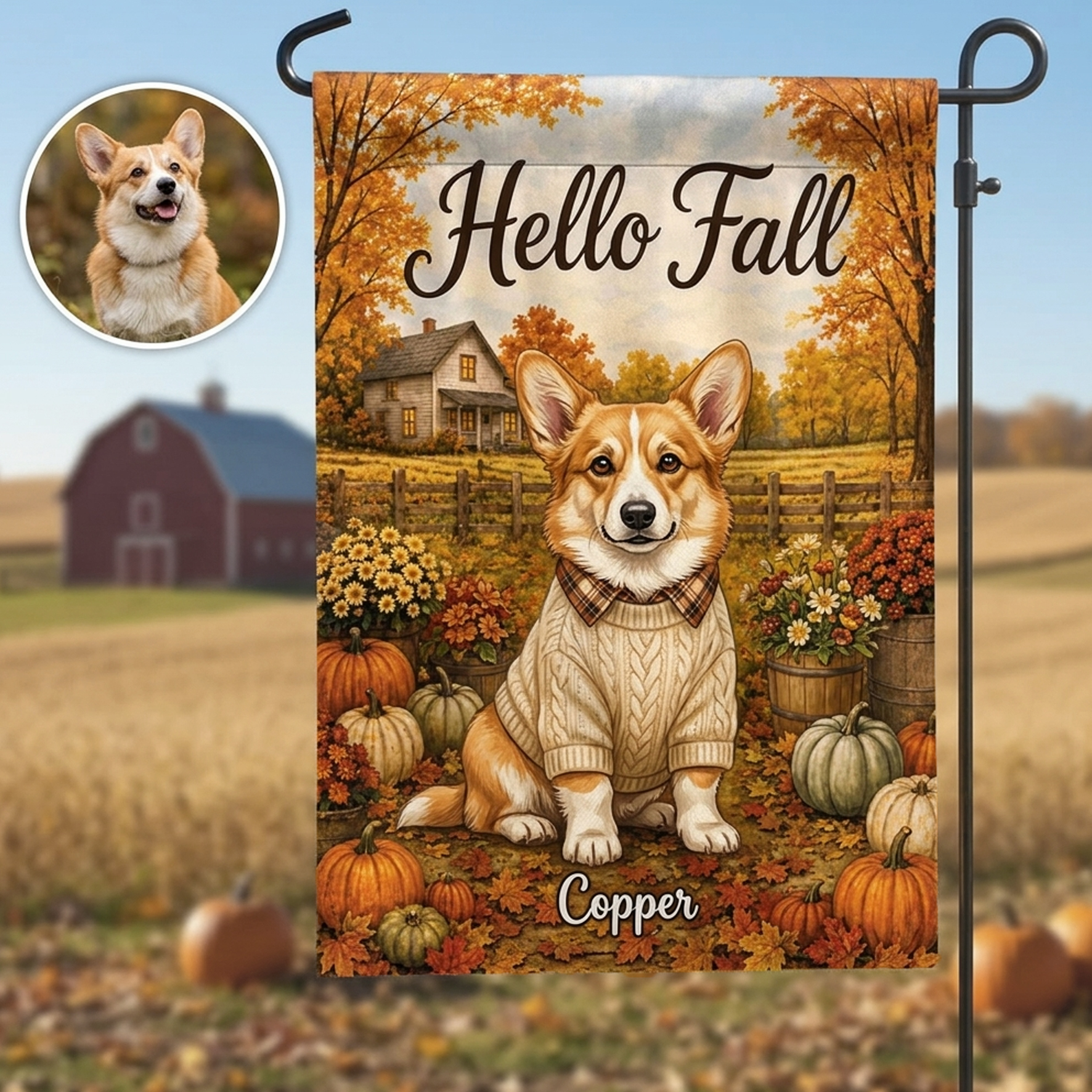 Custom Pet/Men/Women Garden Banner Flags 