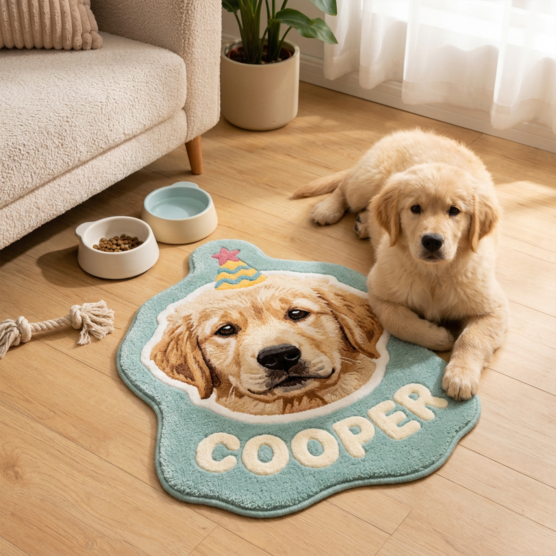 Personalized Plush Pet Rug