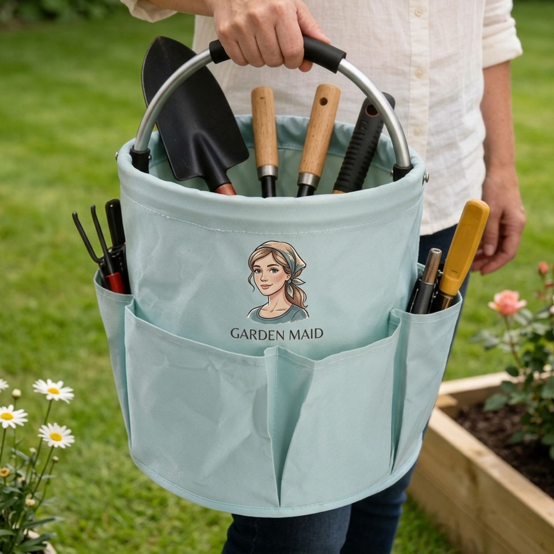 Custom Garden ToolS Basket,Personalized Bag for Farmer
