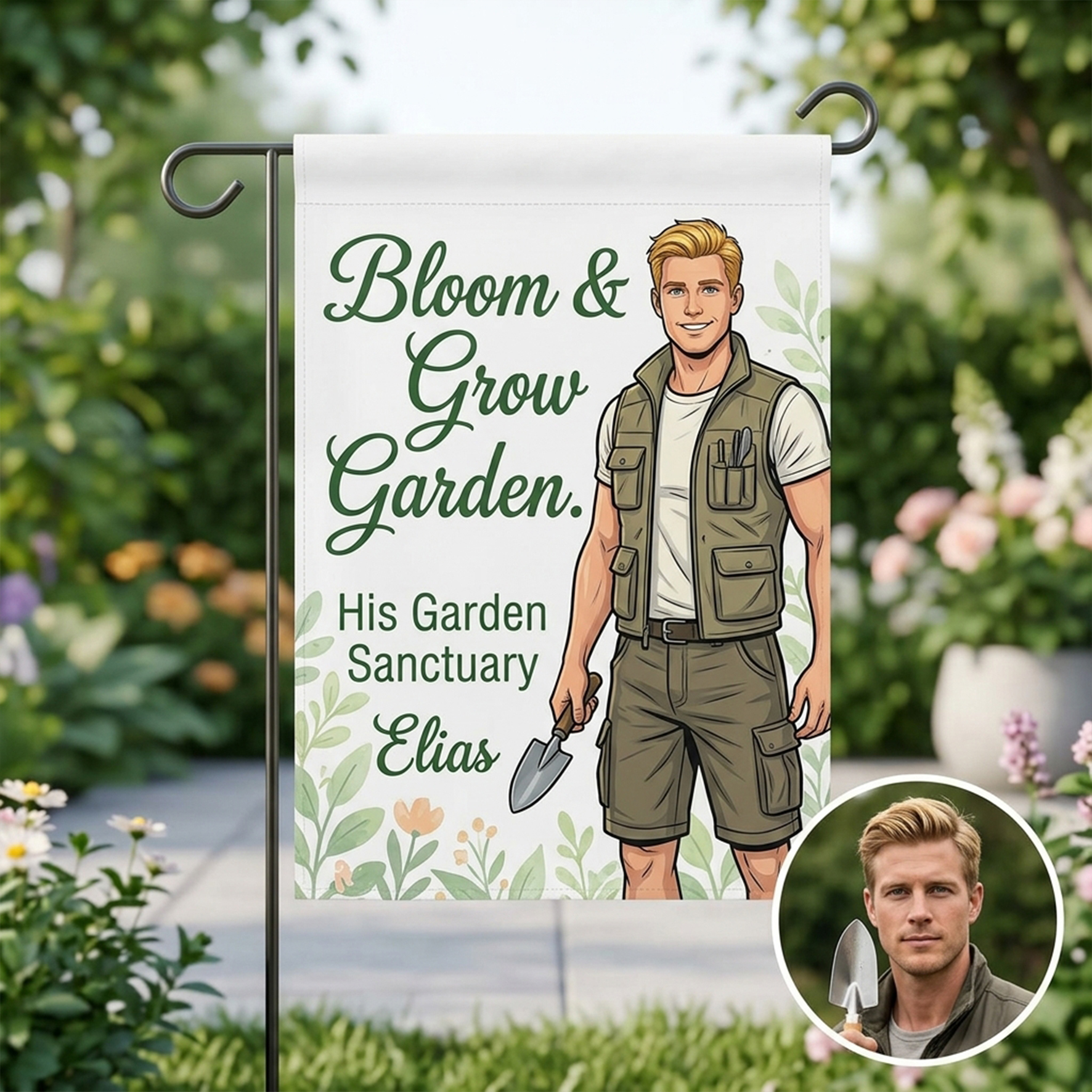 Custom Garden/Autumn/Winter Themed Banner Flags