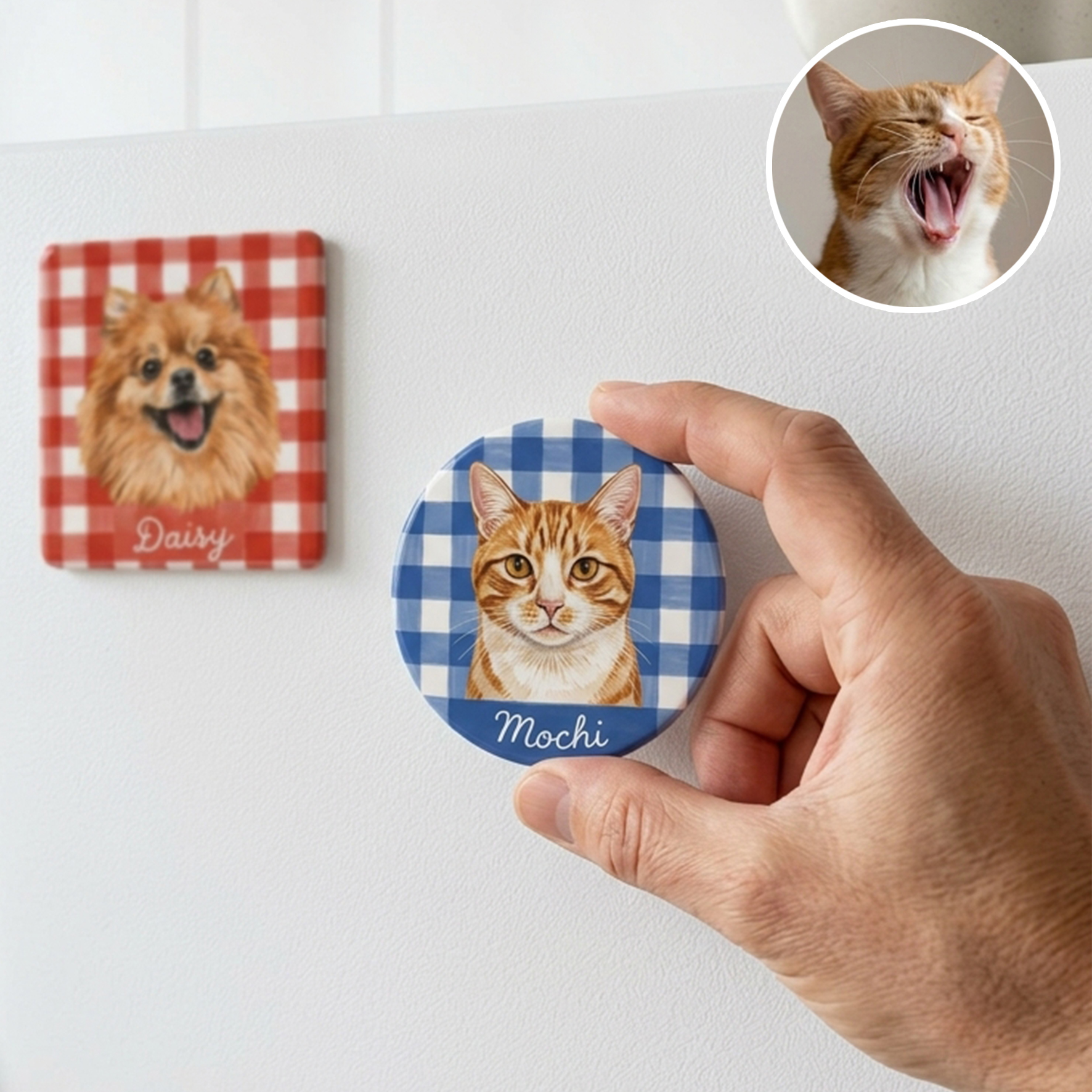 Custom Pet Fridge Ceramic Magnets
