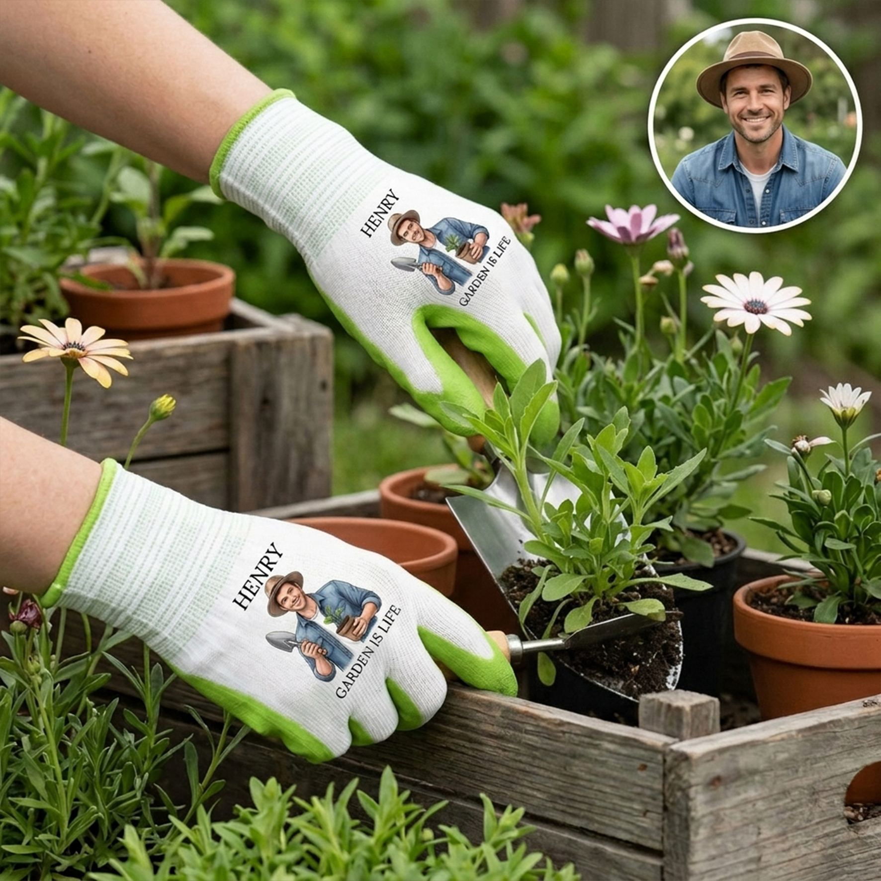 Personalized Gardening Gloves