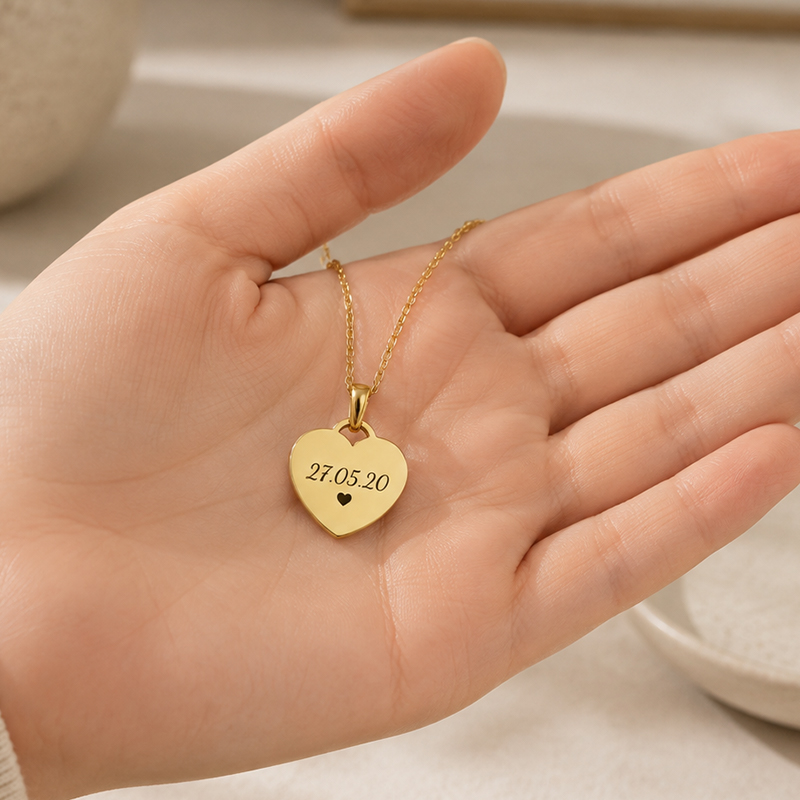 Personalized Heart Necklace with Name