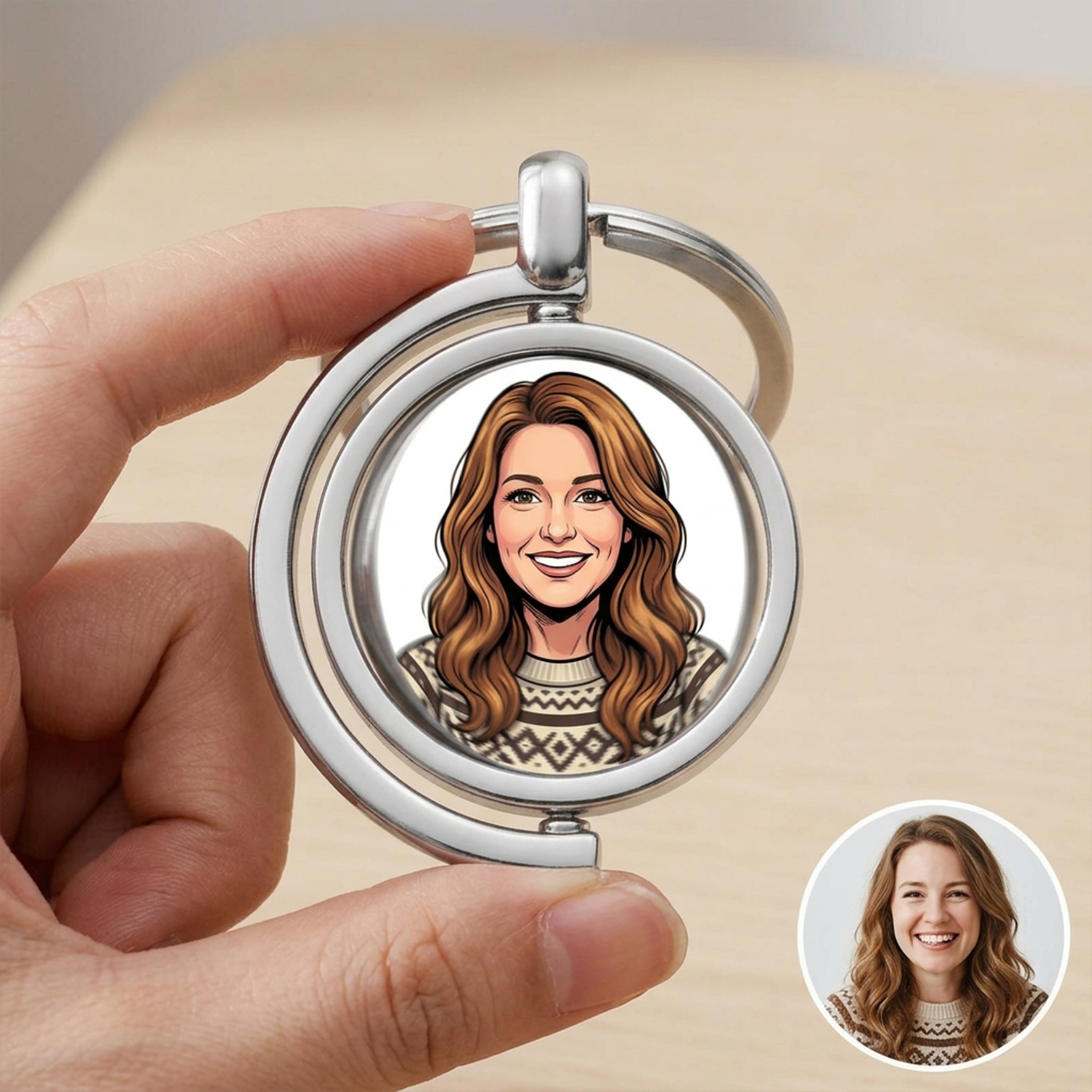 Personalized Photo Keychain