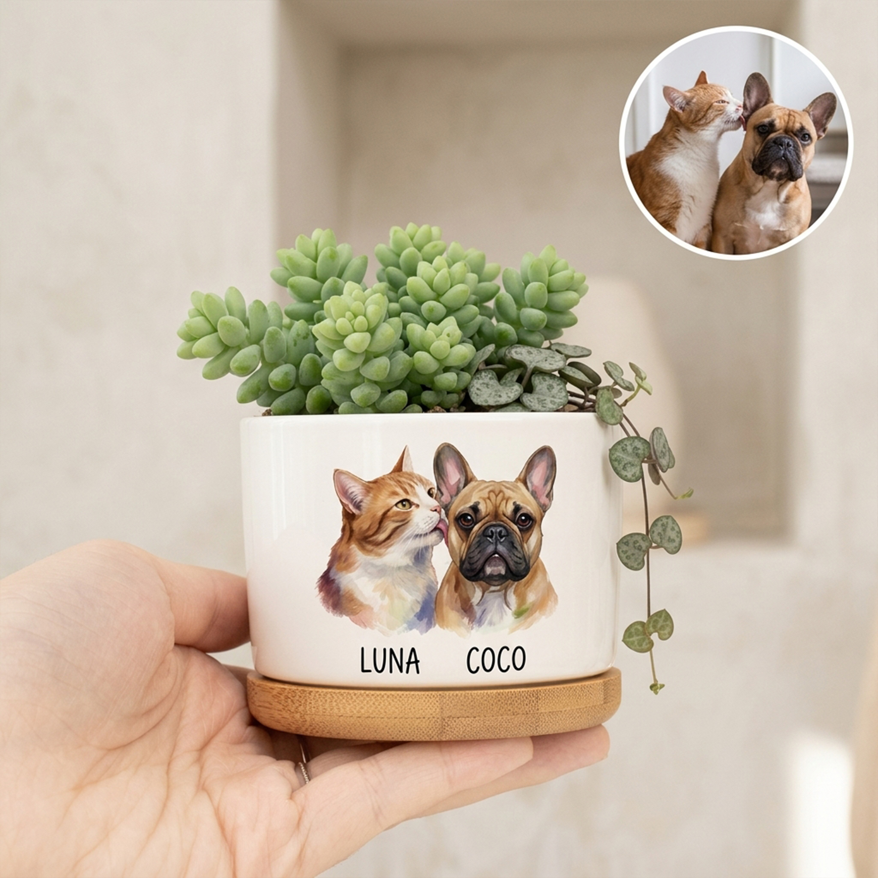 Custom Pet Leather Keychain