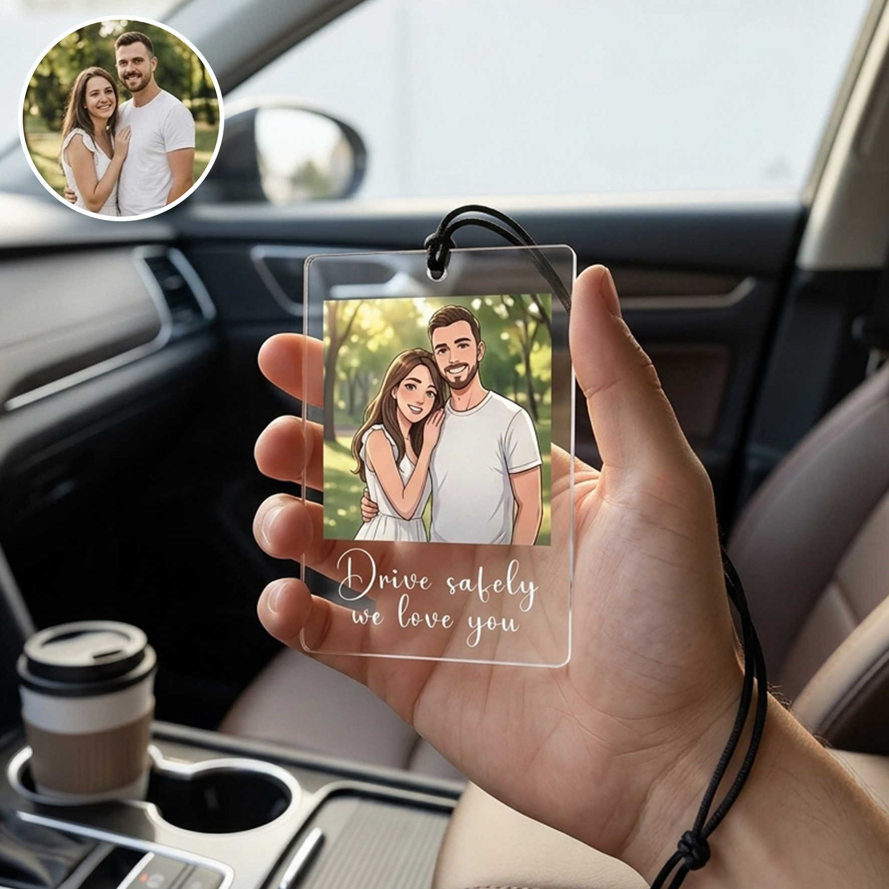 Personalized Car Photo Hanging ornaments