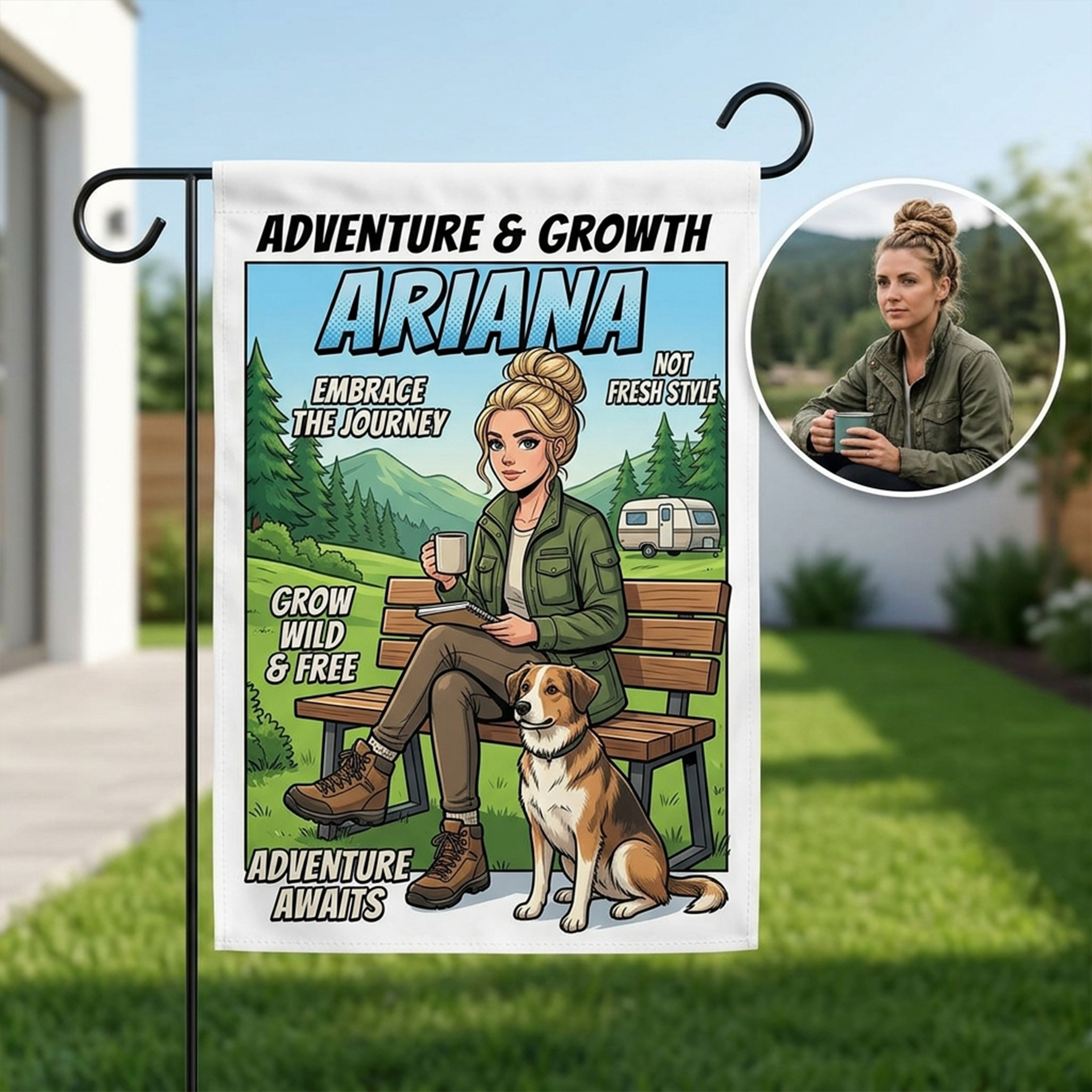 Custom Garden/Autumn/Winter Themed Banner Flags
