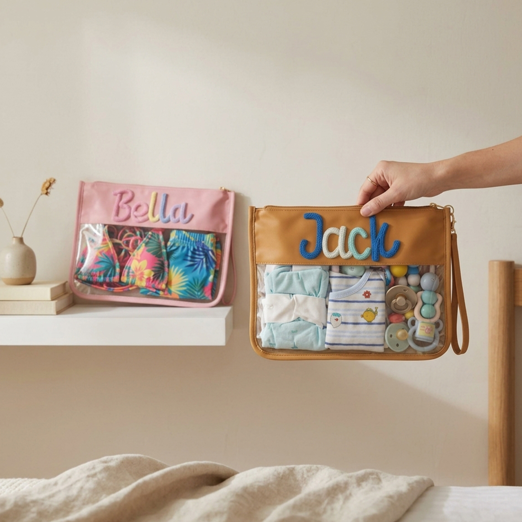 Custom Embroidered Name Waterproof Bag