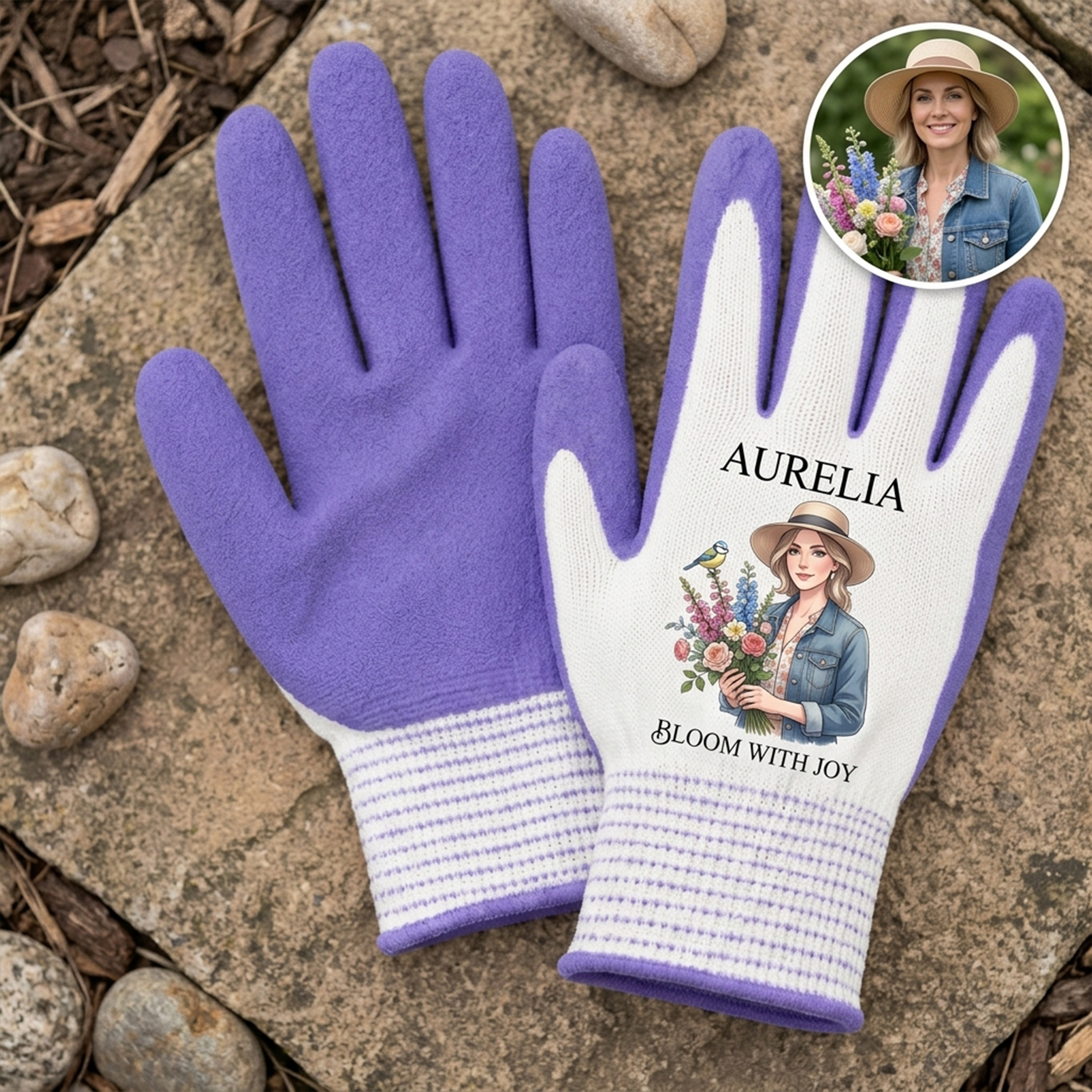 Personalized Gardening Gloves