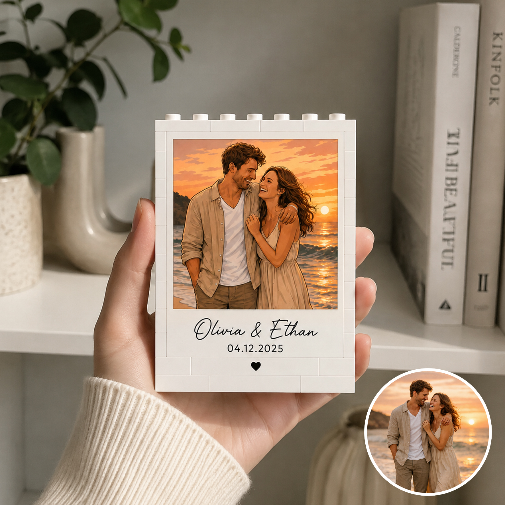 Personalized Photo Puzzle Blocks Ornaments