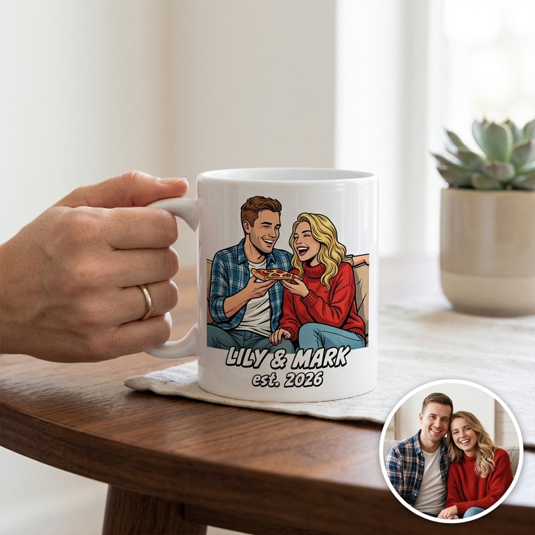 Custom Ceramic Mug for Family/Couple/Friends