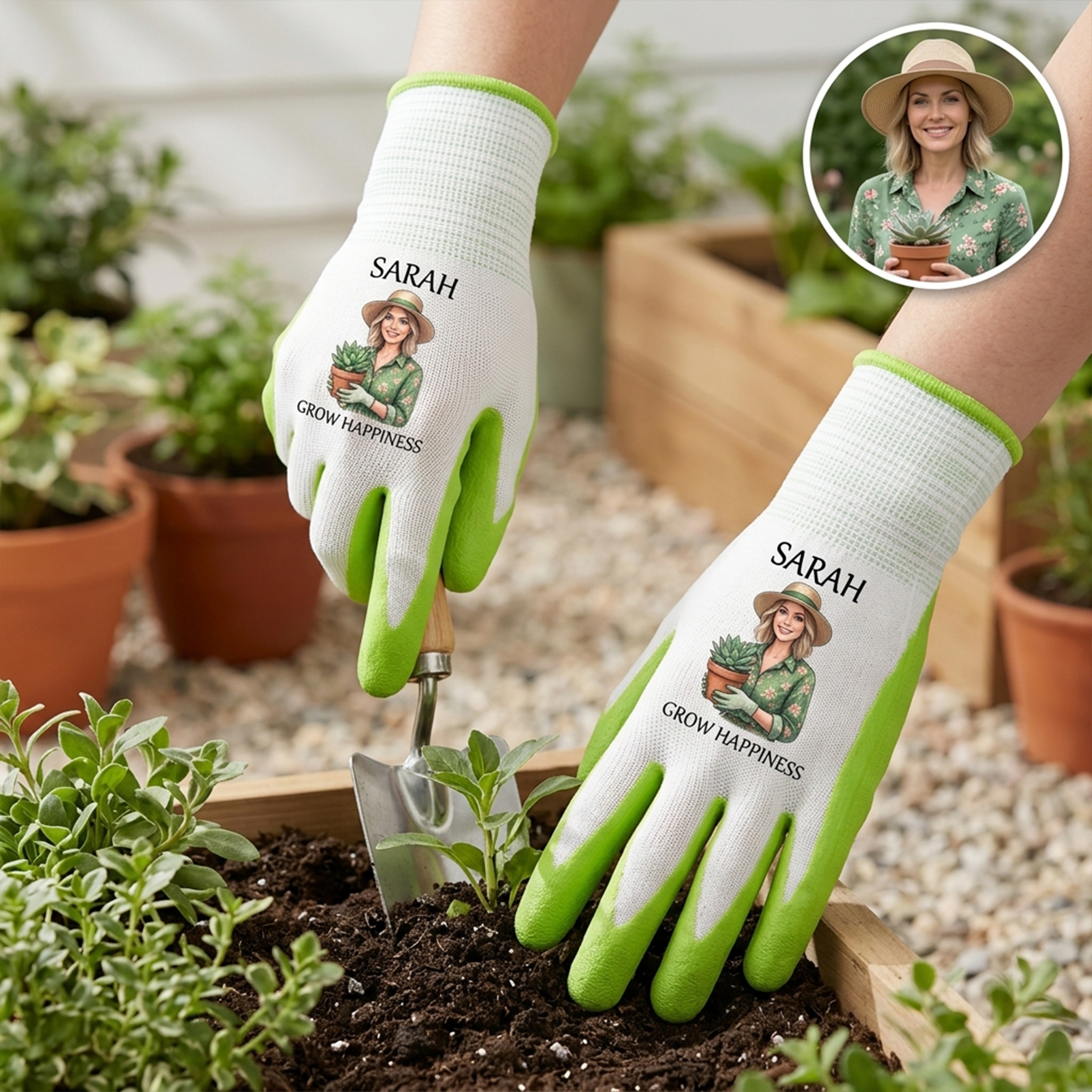 Personalized Gardening Gloves