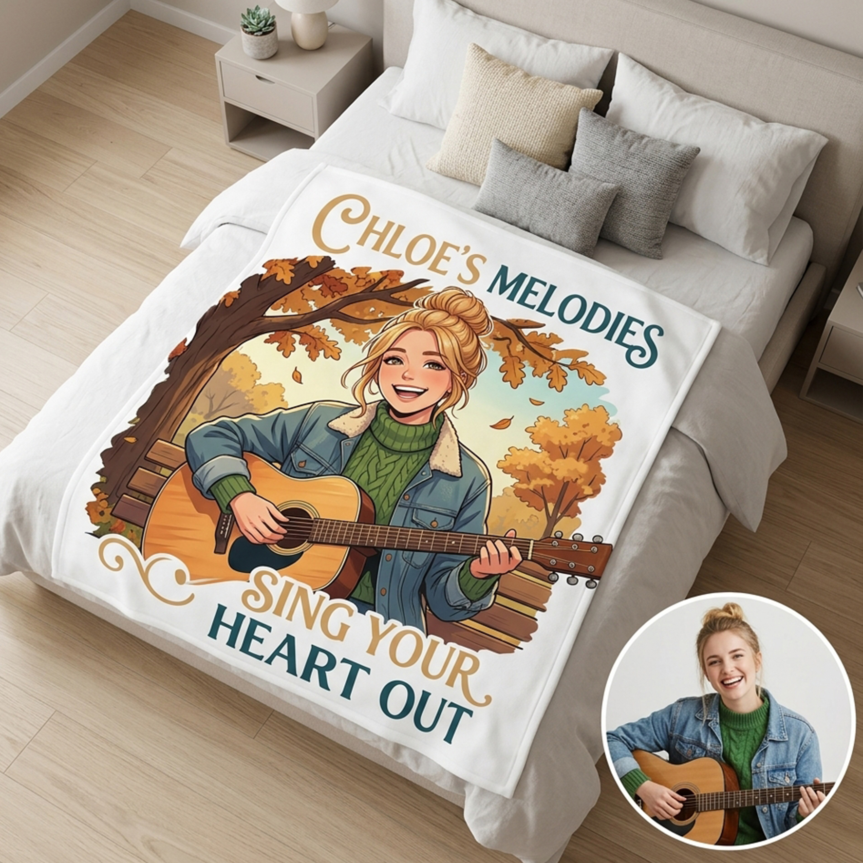 Personalized Blankets for Couple/Family/Pets