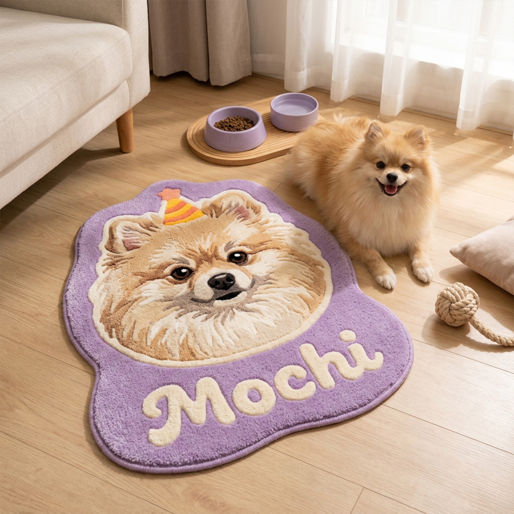 Personalized Plush Pet Rug