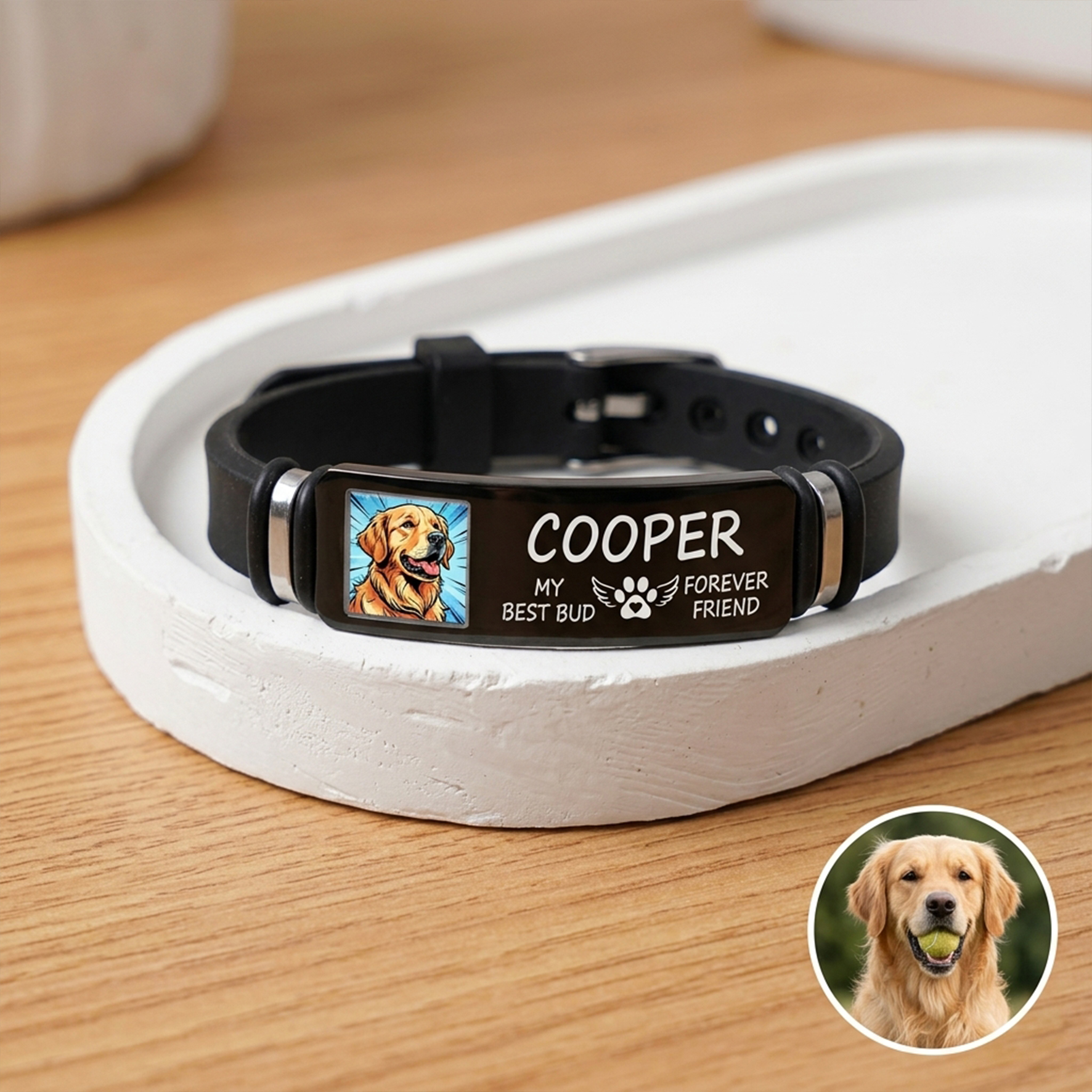 Personalized Photo with Name Bracelet