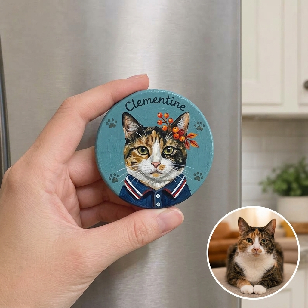 Custom Pet Fridge Ceramic Magnets