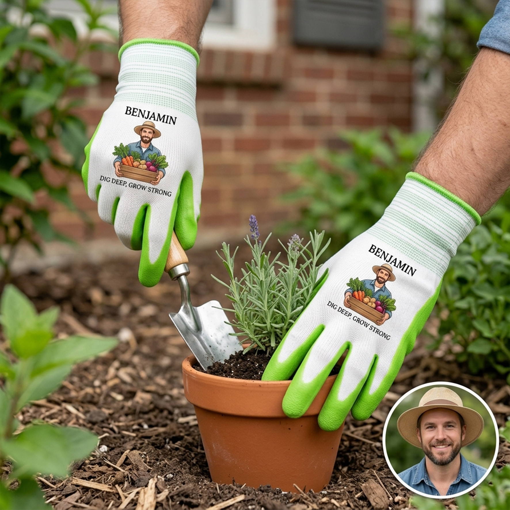 Personalized Gardening Gloves