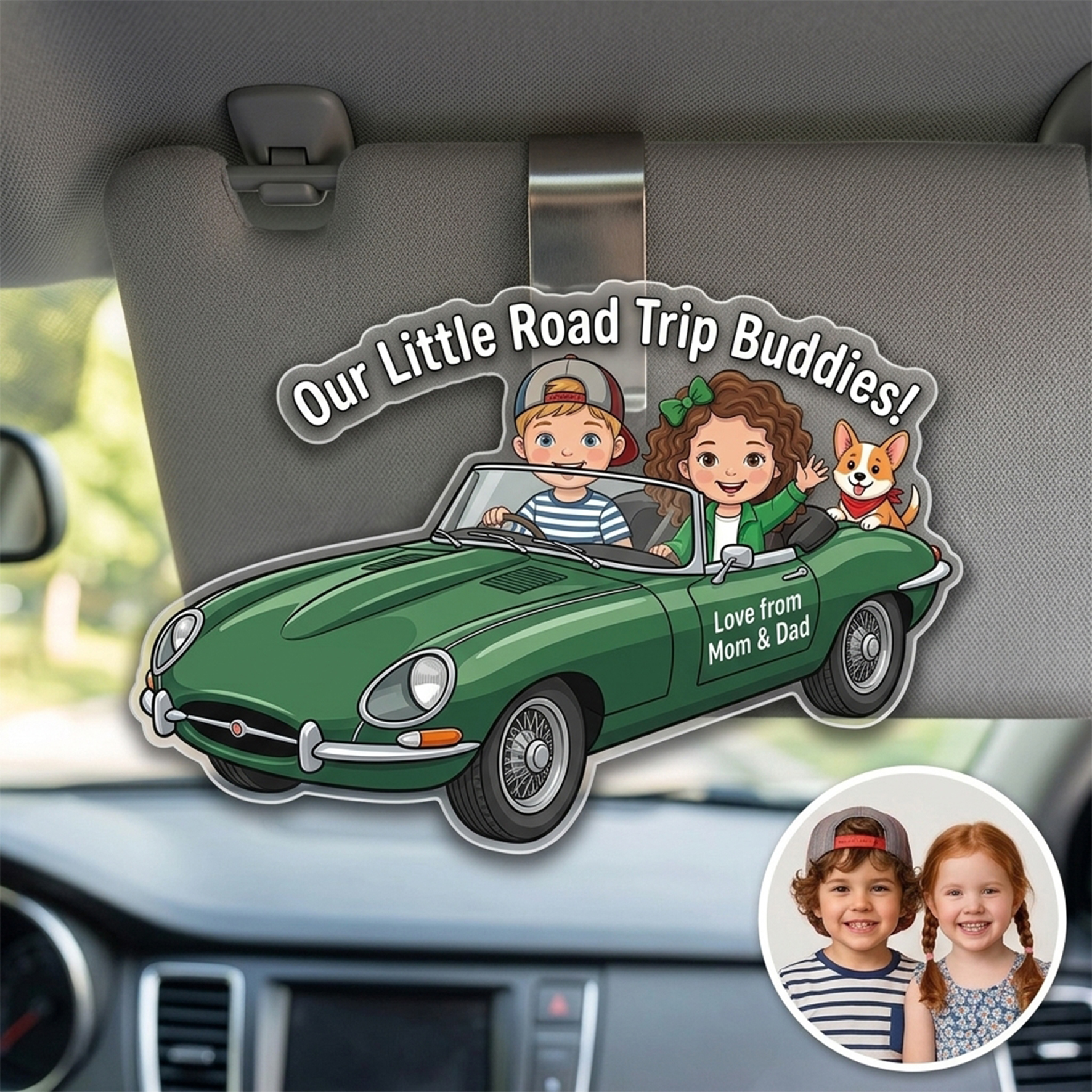 Custom Photo Acrylic Car Air Vent/Baffle Clip