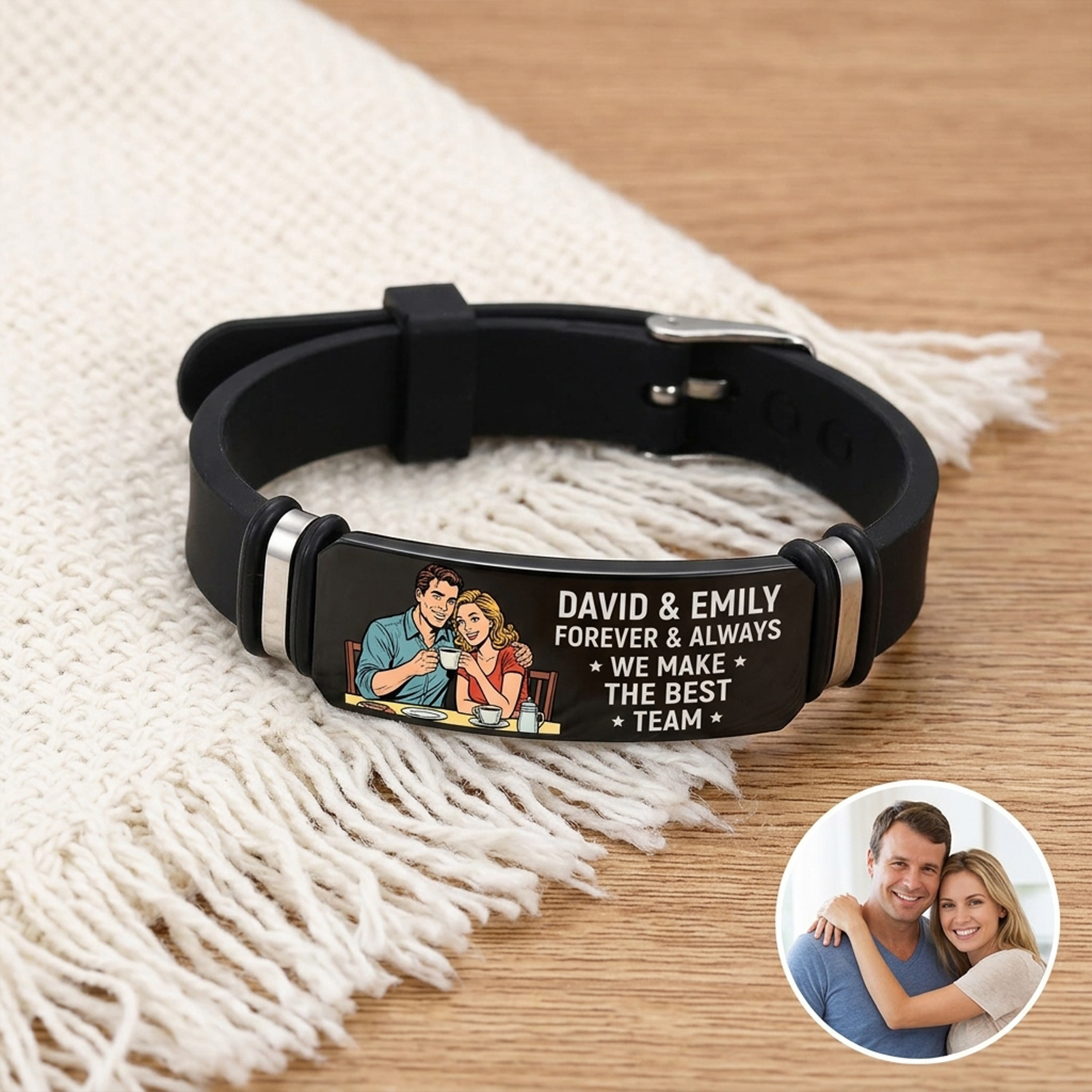 Personalized Photo with Name Bracelet