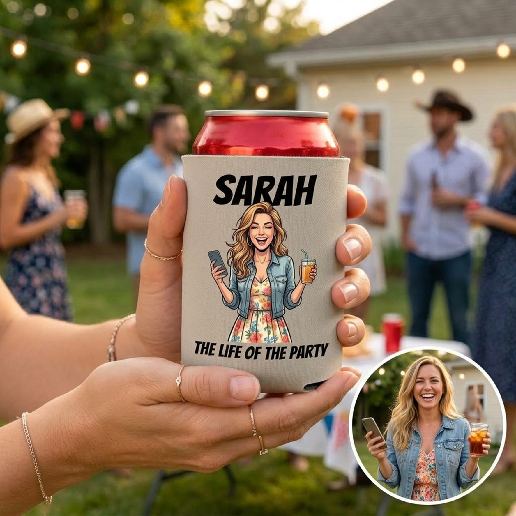 Custom Leather Beverages/Cups/Can Sleeves