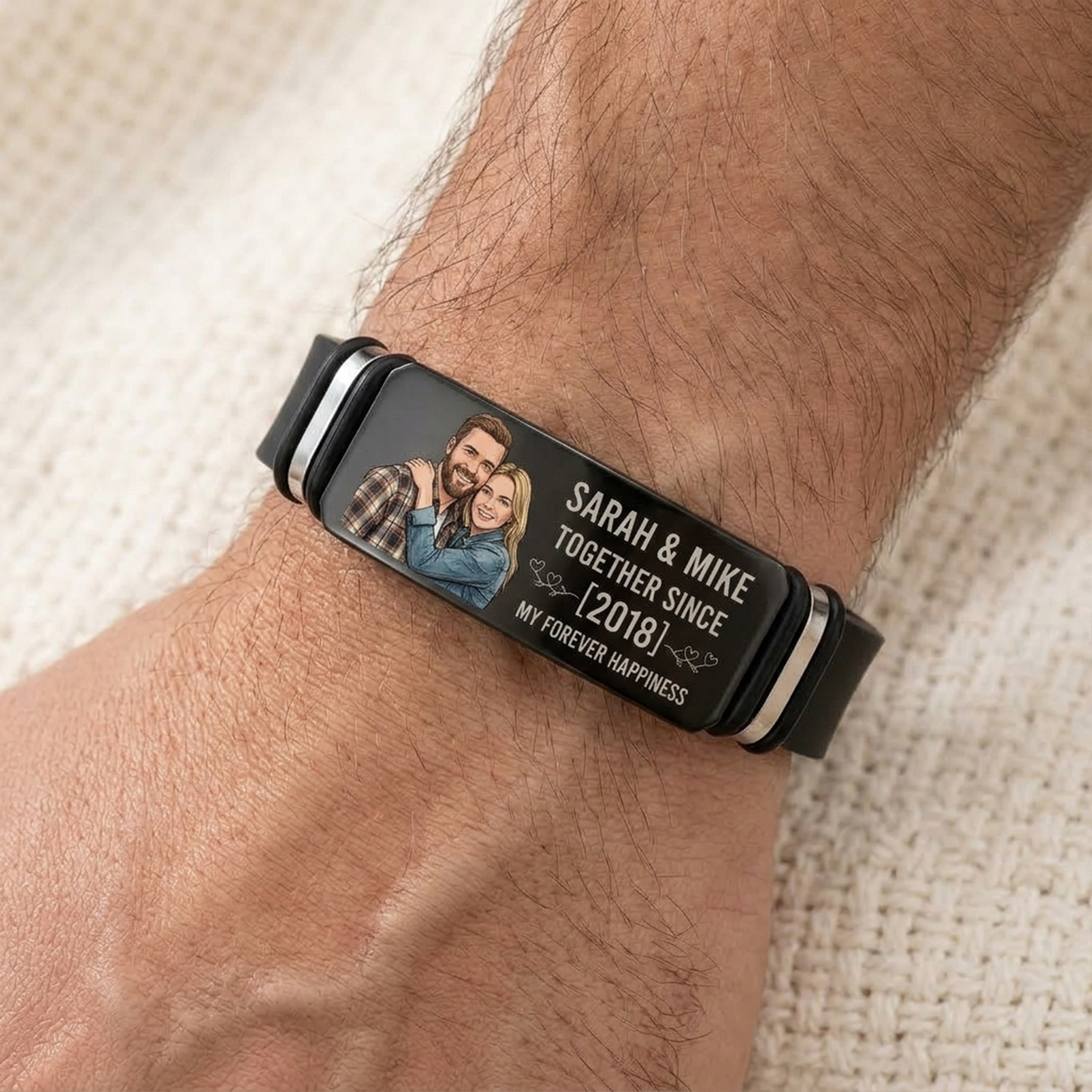 Personalized Photo with Name Bracelet