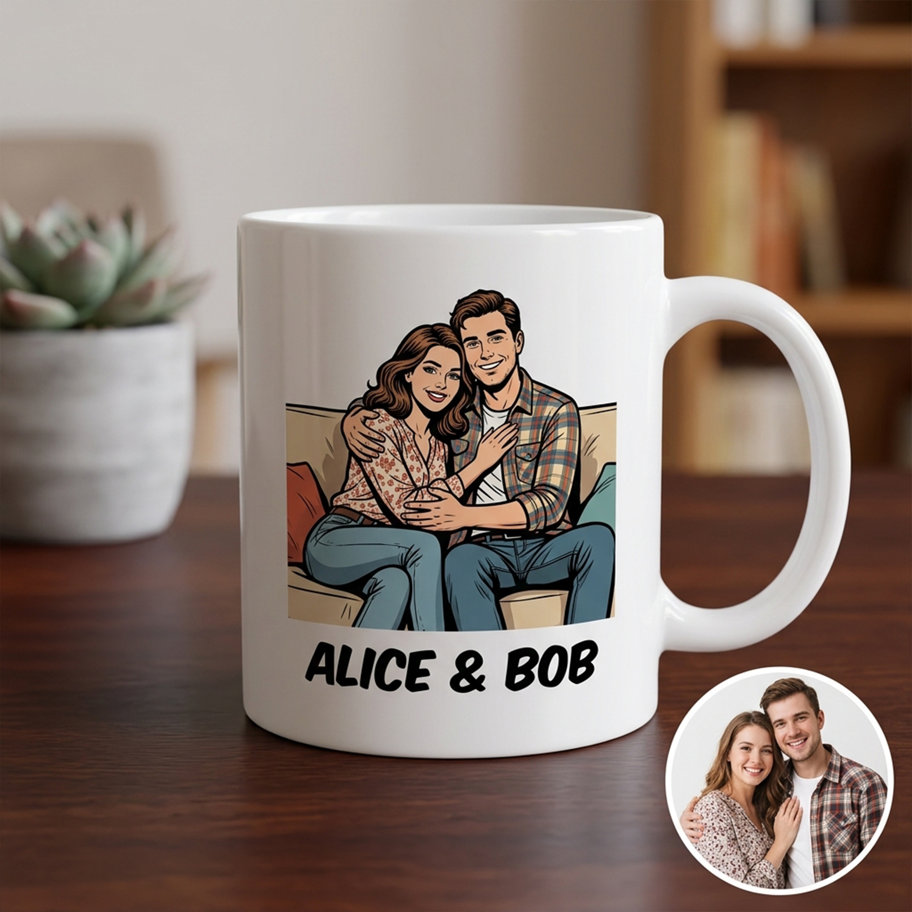 Custom Ceramic Mug for Family/Couple/Friends