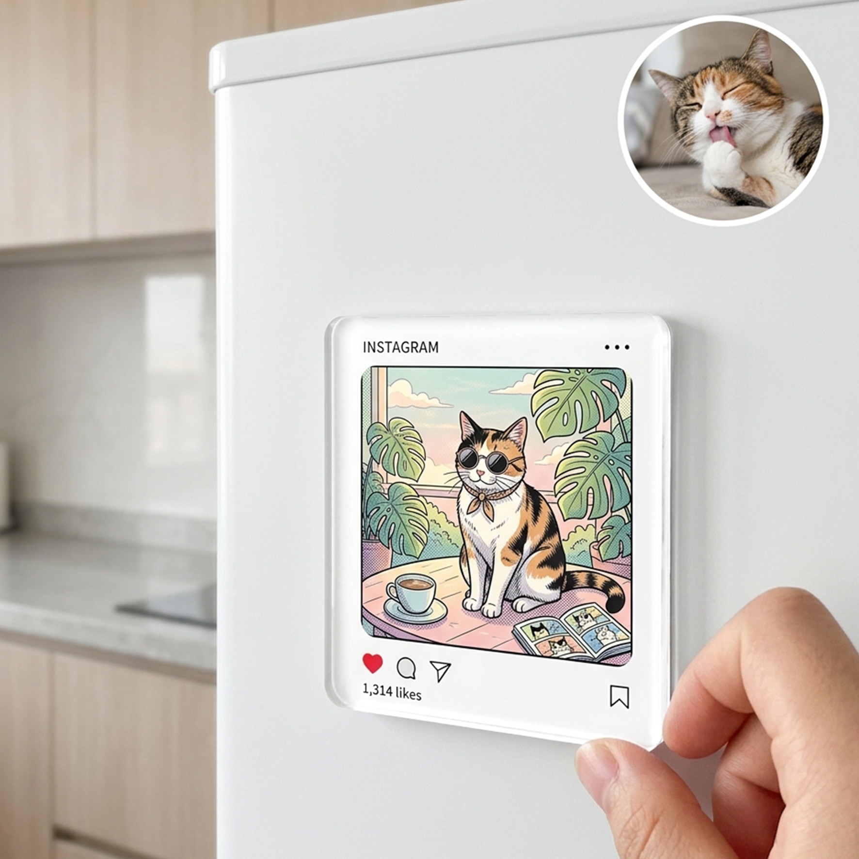 Personalized Cartoon Fridge Magnet