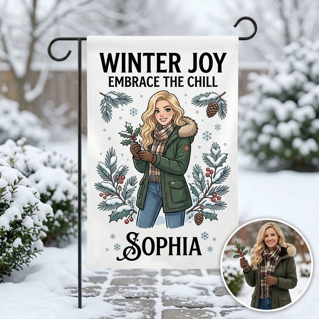 Custom Garden/Autumn/Winter Themed Banner Flags