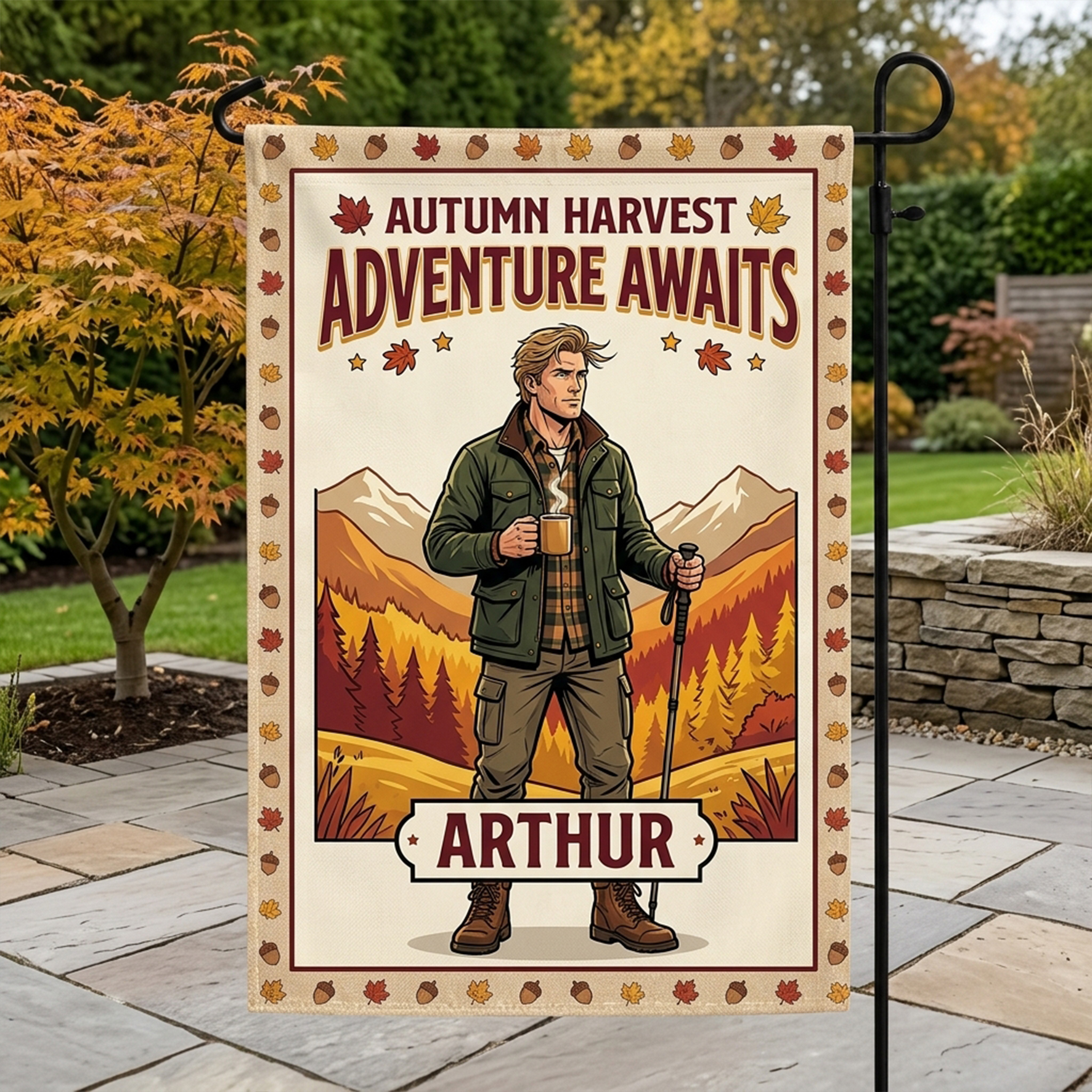 Custom Garden/Autumn/Winter Themed Banner Flags