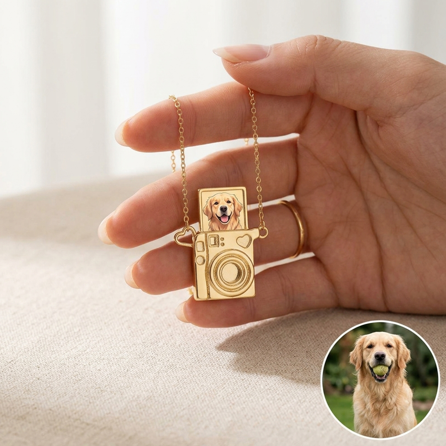 Personalized Instant camera with Photo Necklace